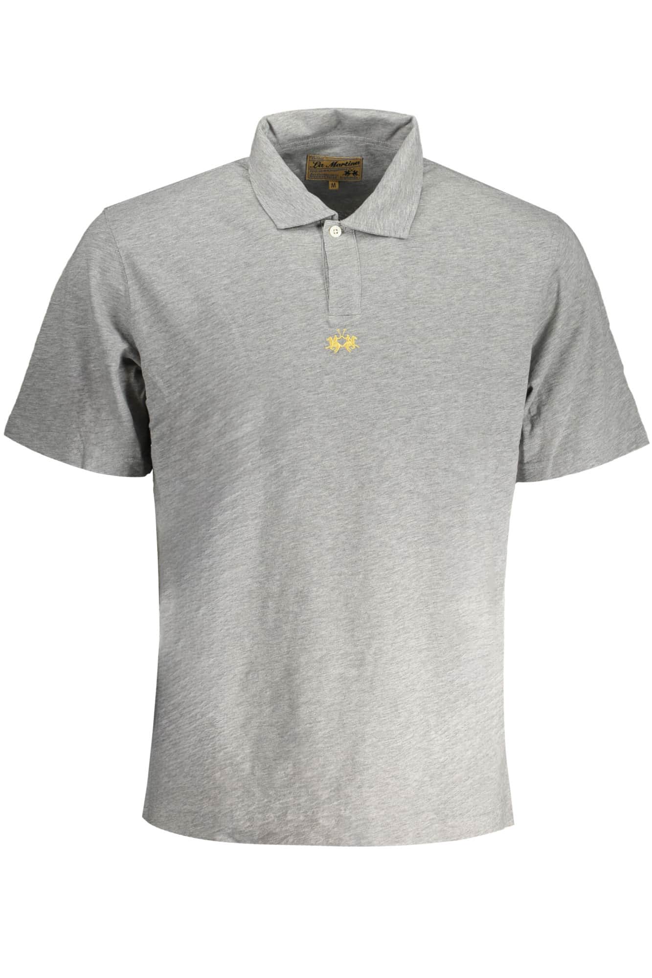 LA MARTINA HERREN GRAU KURZARM POLOSHIRT