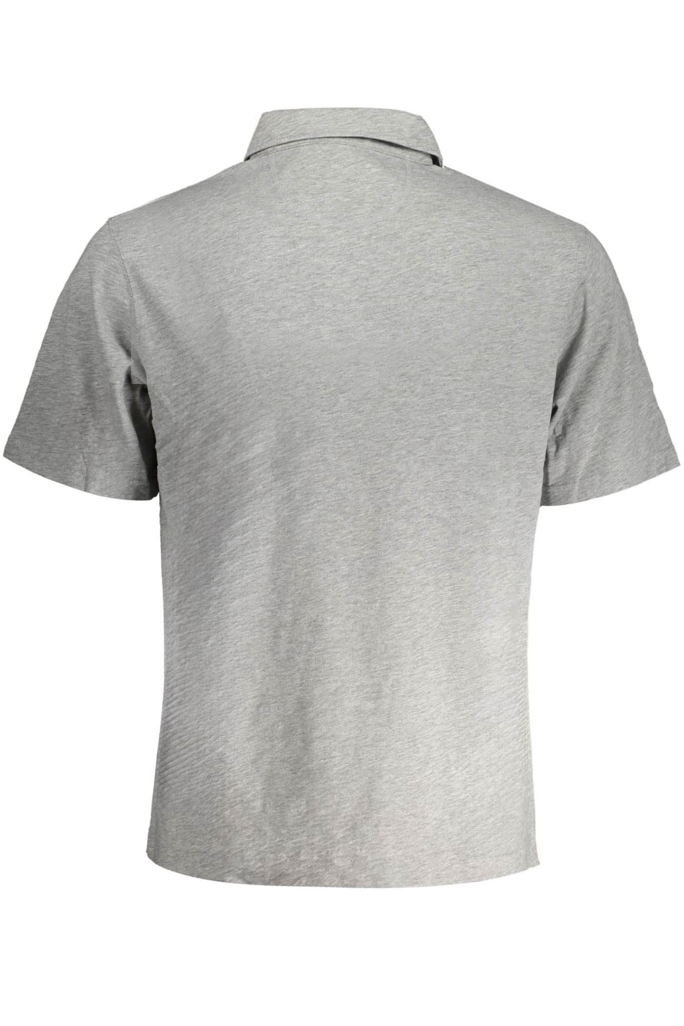 LA MARTINA HERREN GRAU KURZARM POLOSHIRT