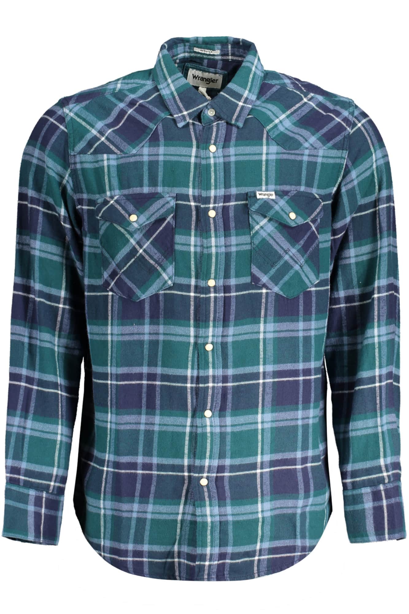 WRANGLER LANGARM SHIRT HERREN GRÜN