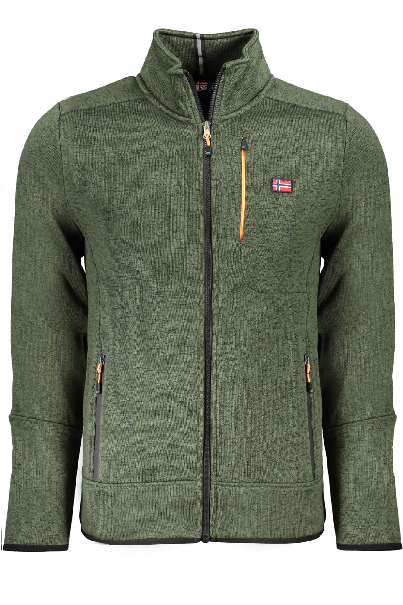 Norway 1963 herren mit reissverschluss sweatshirt grün