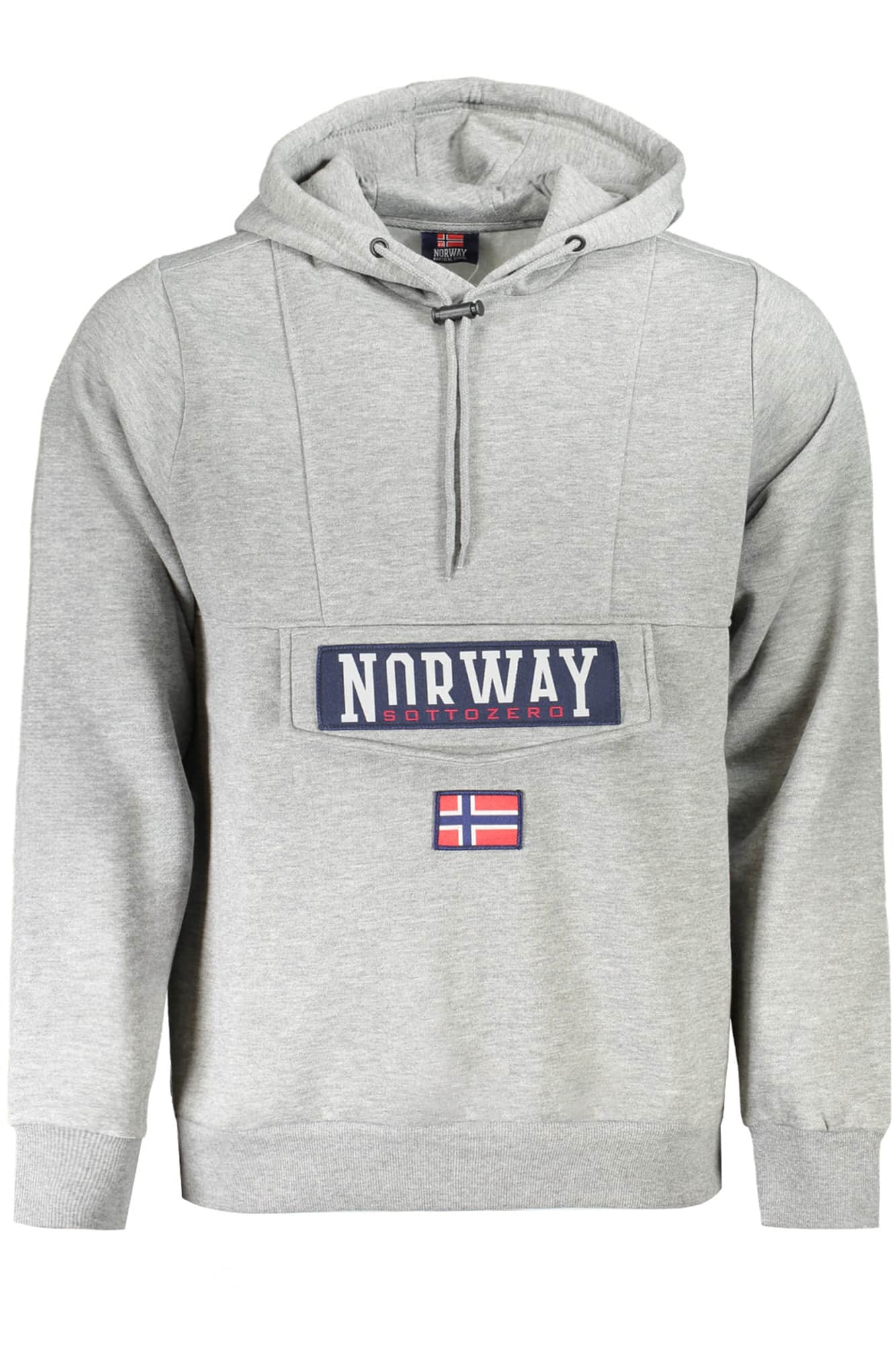 NORWAY 1963 HERREN MIT REISSVERSCHLUSS SWEATSHIRT GRAU