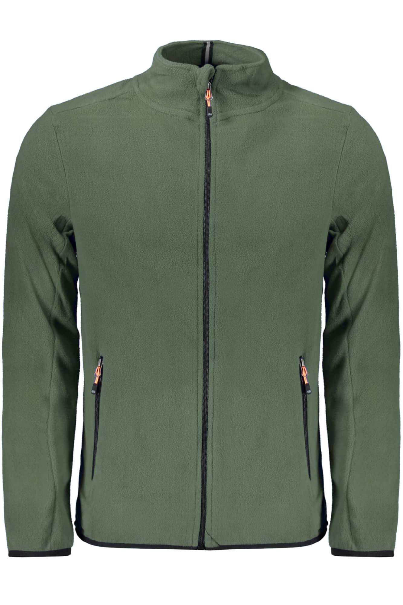 Norway 1963 herren mit reissverschluss sweatshirt grün