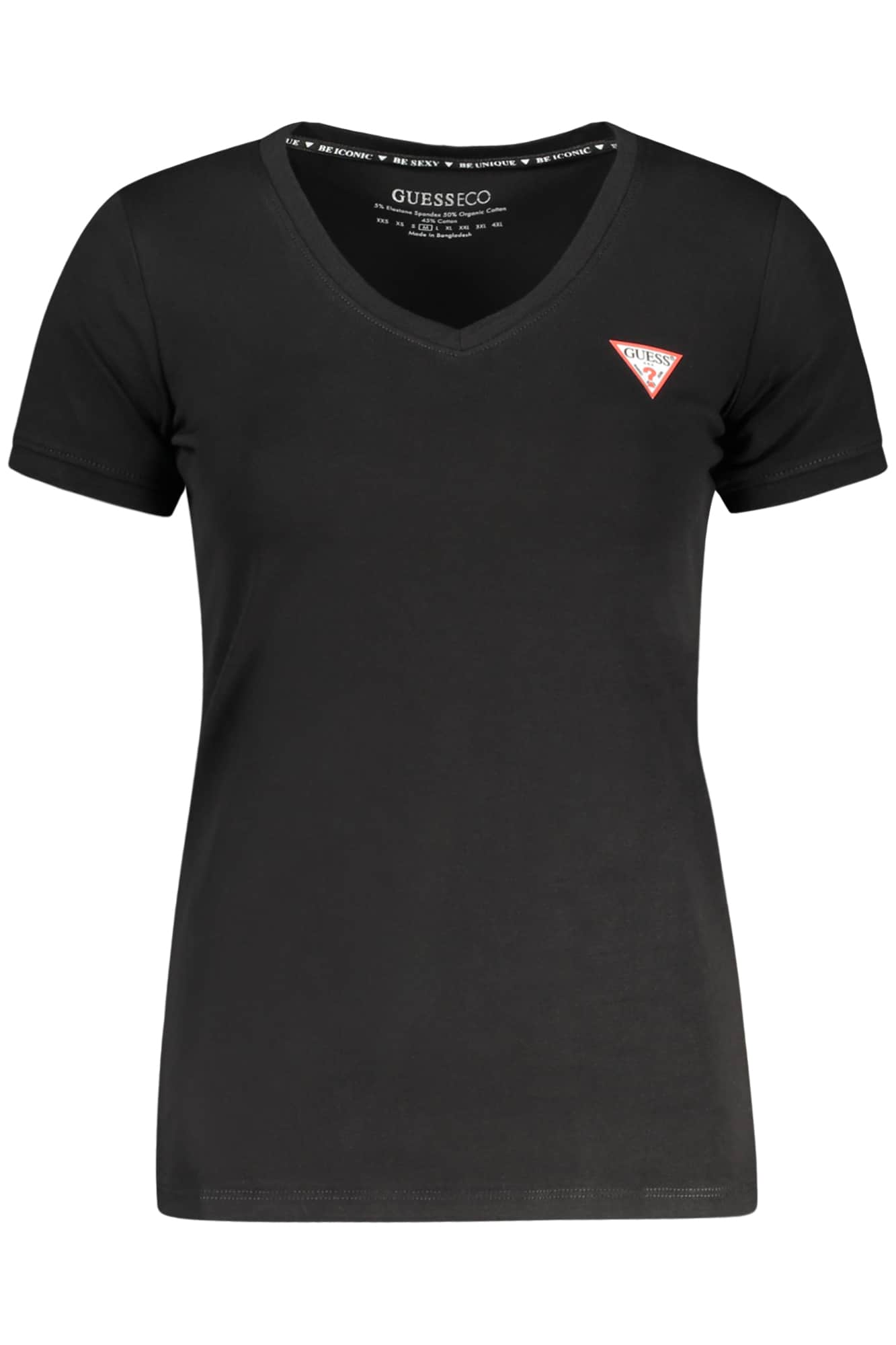 GUESS JEANS KURZARM T-SHIRT DAMEN WEISS