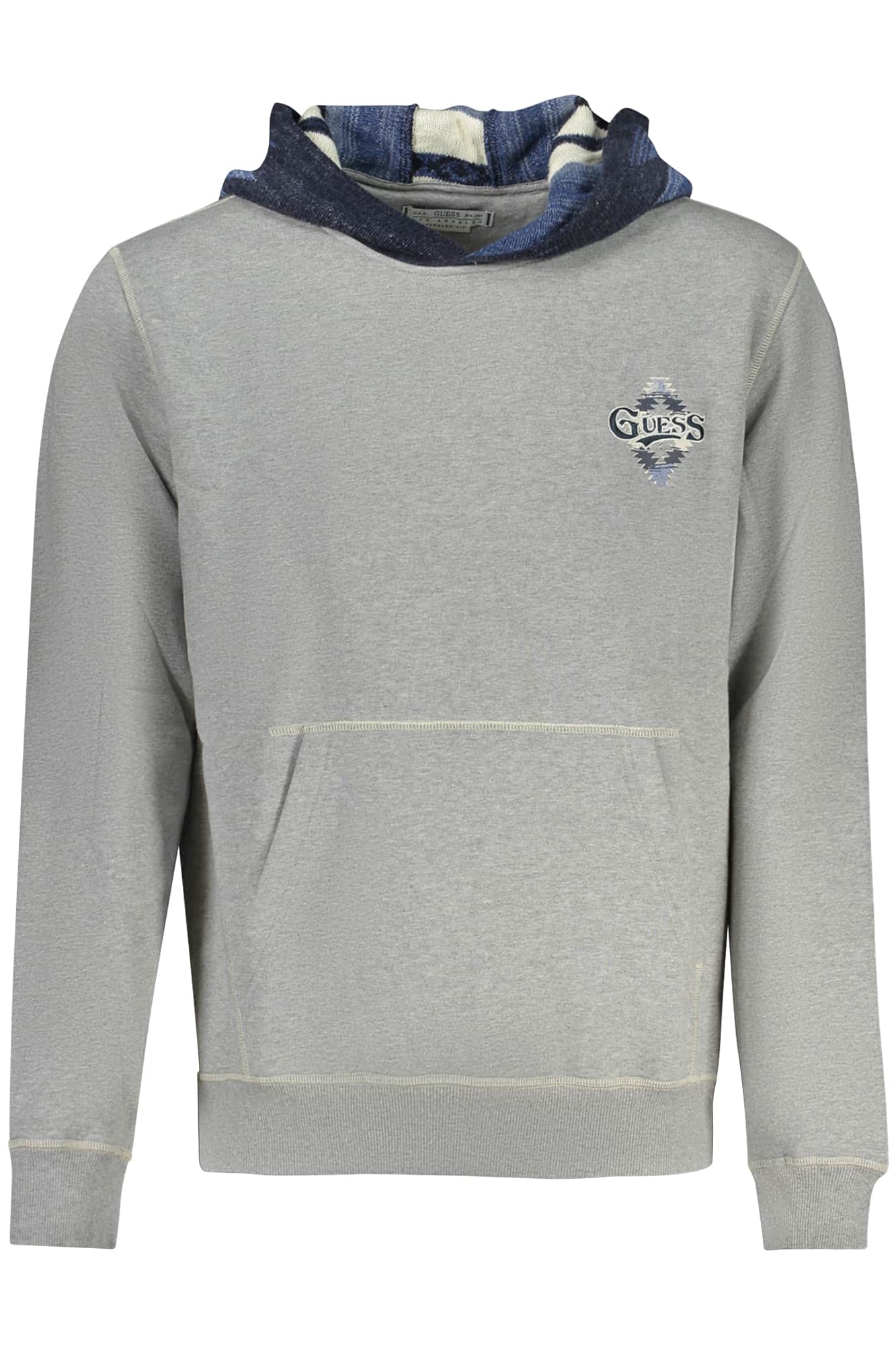 GUESS JEANS SWEATSHIRT OHNE REISSVERSCHLUSS HERREN GRAU