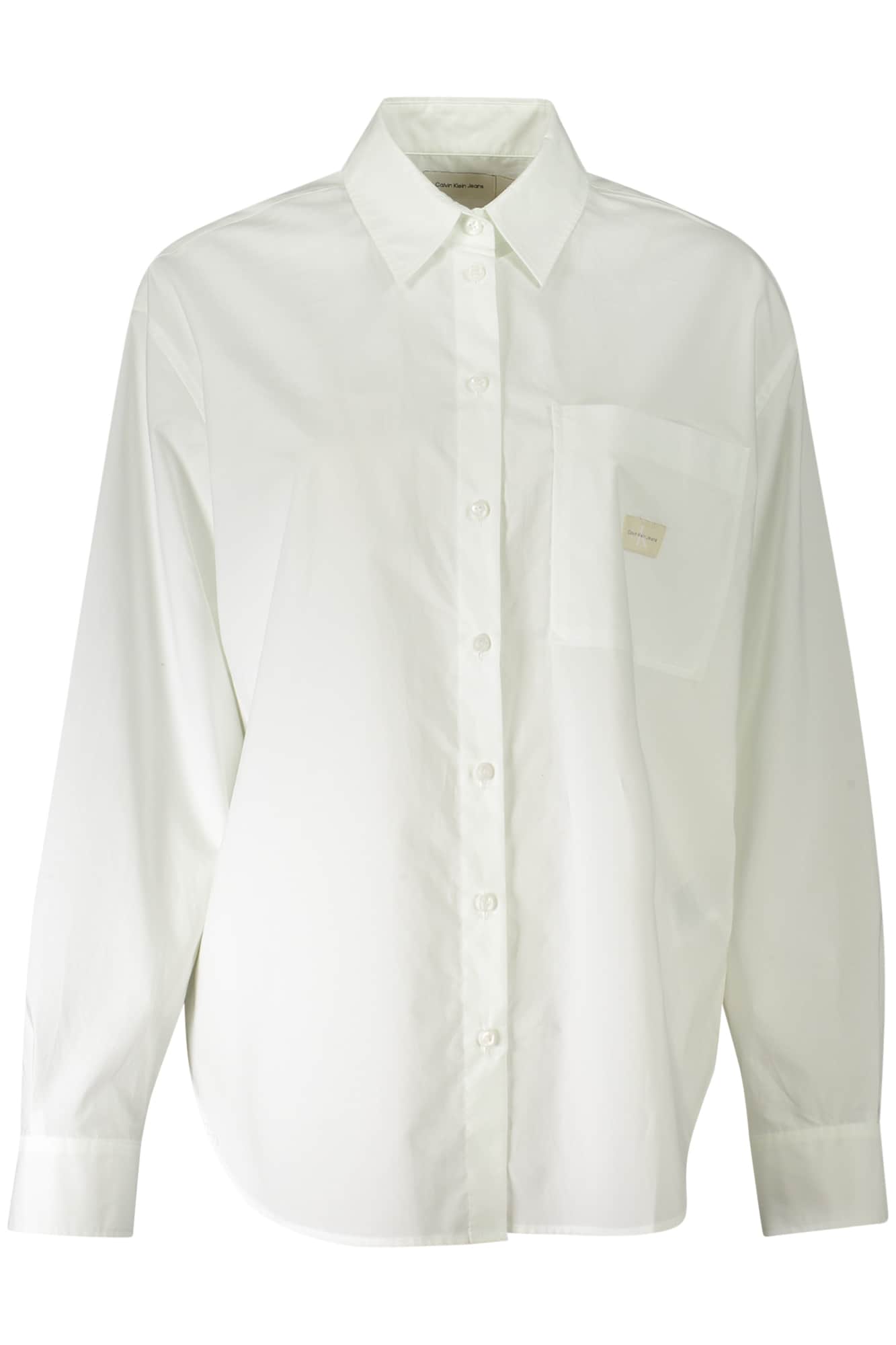 CALVIN KLEIN LANGARM SHIRT DAMEN WEISS