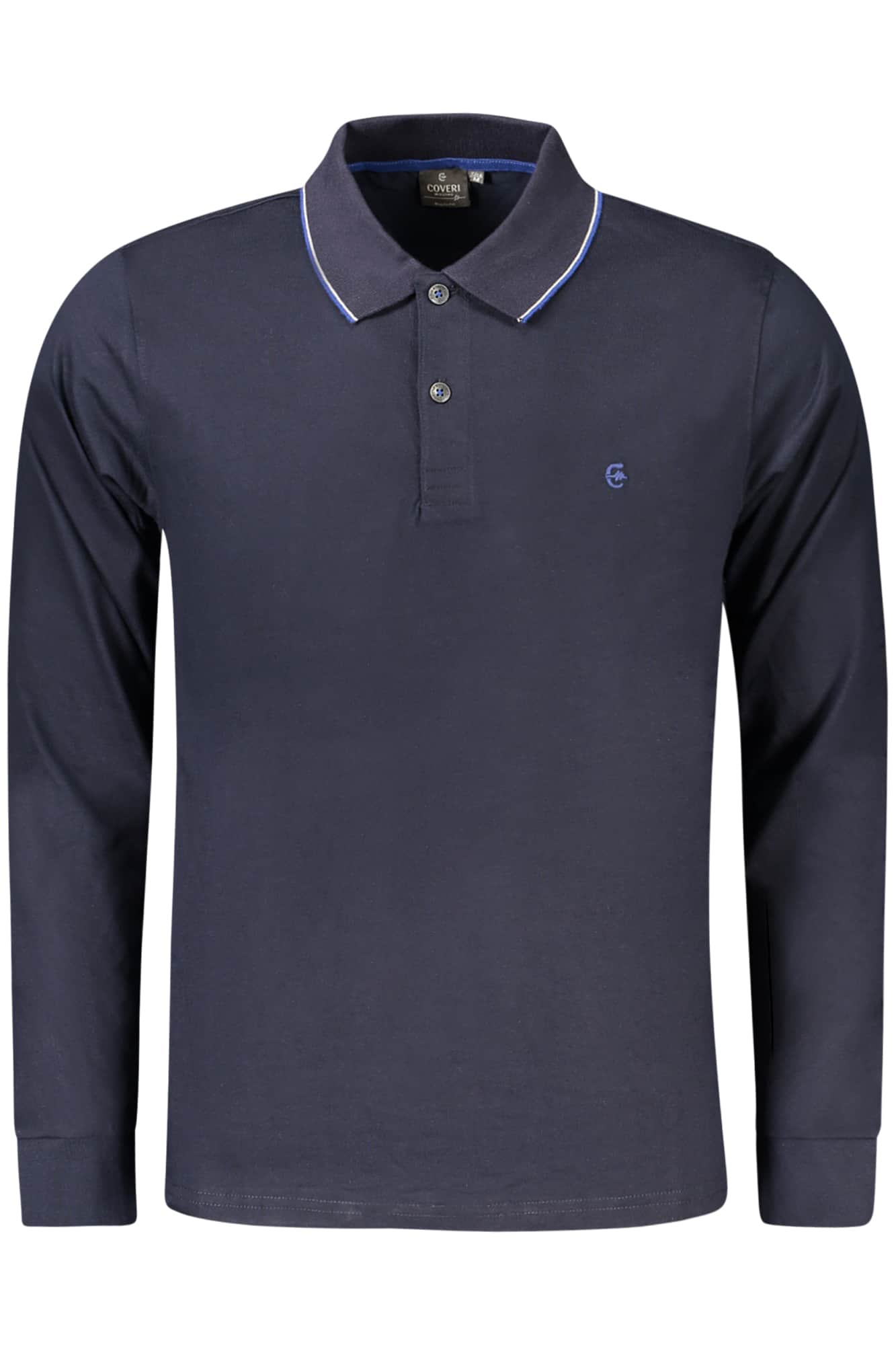 Coveri Moving polo langarm herren blau