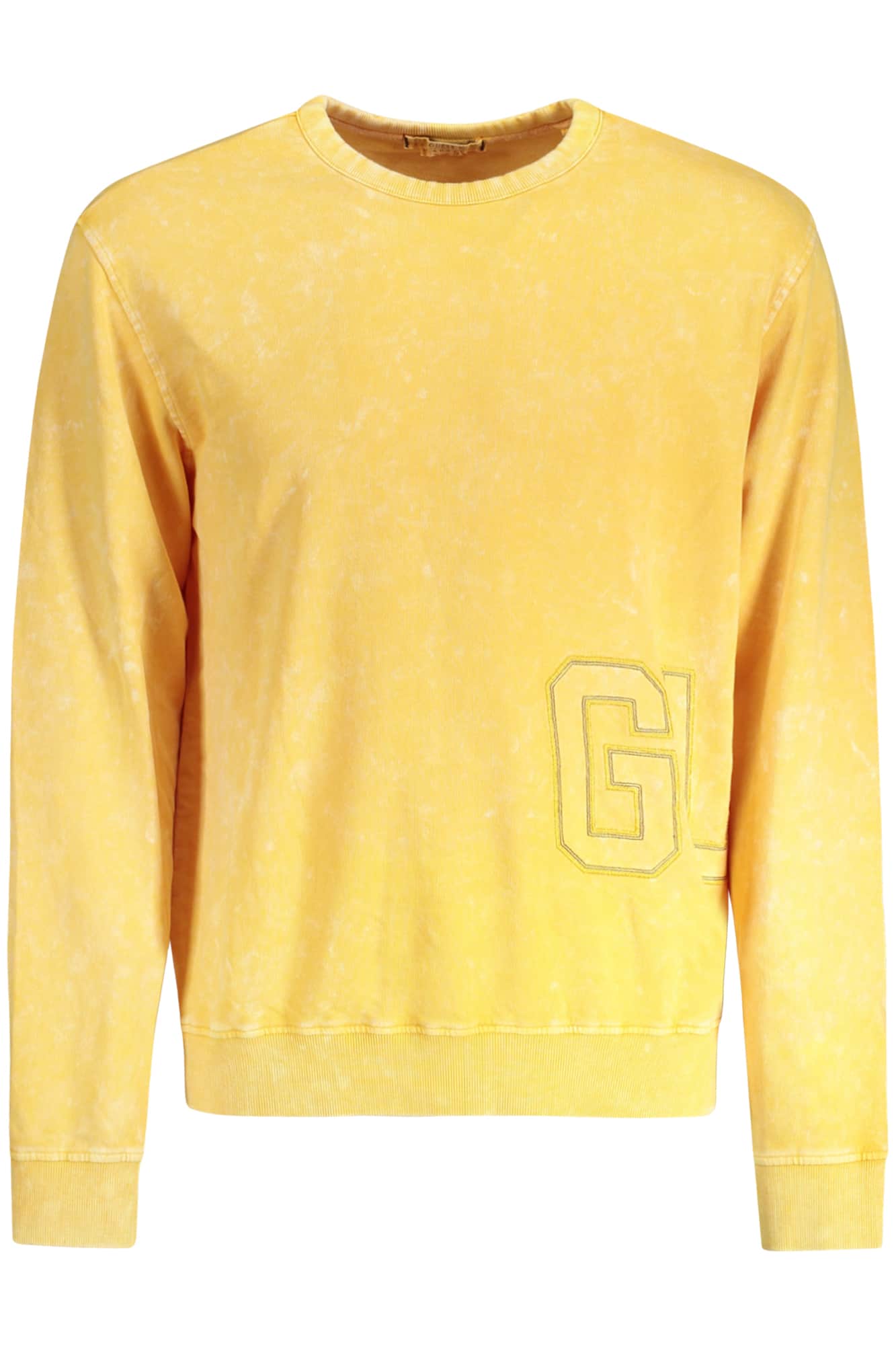 GUESS JEANS SWEATSHIRT OHNE REISSVERSCHLUSS HERREN GELB