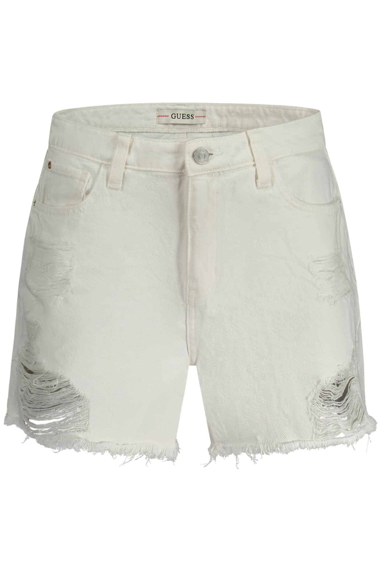 GUESS JEANS DAMEN KURZ JEANS WEISS