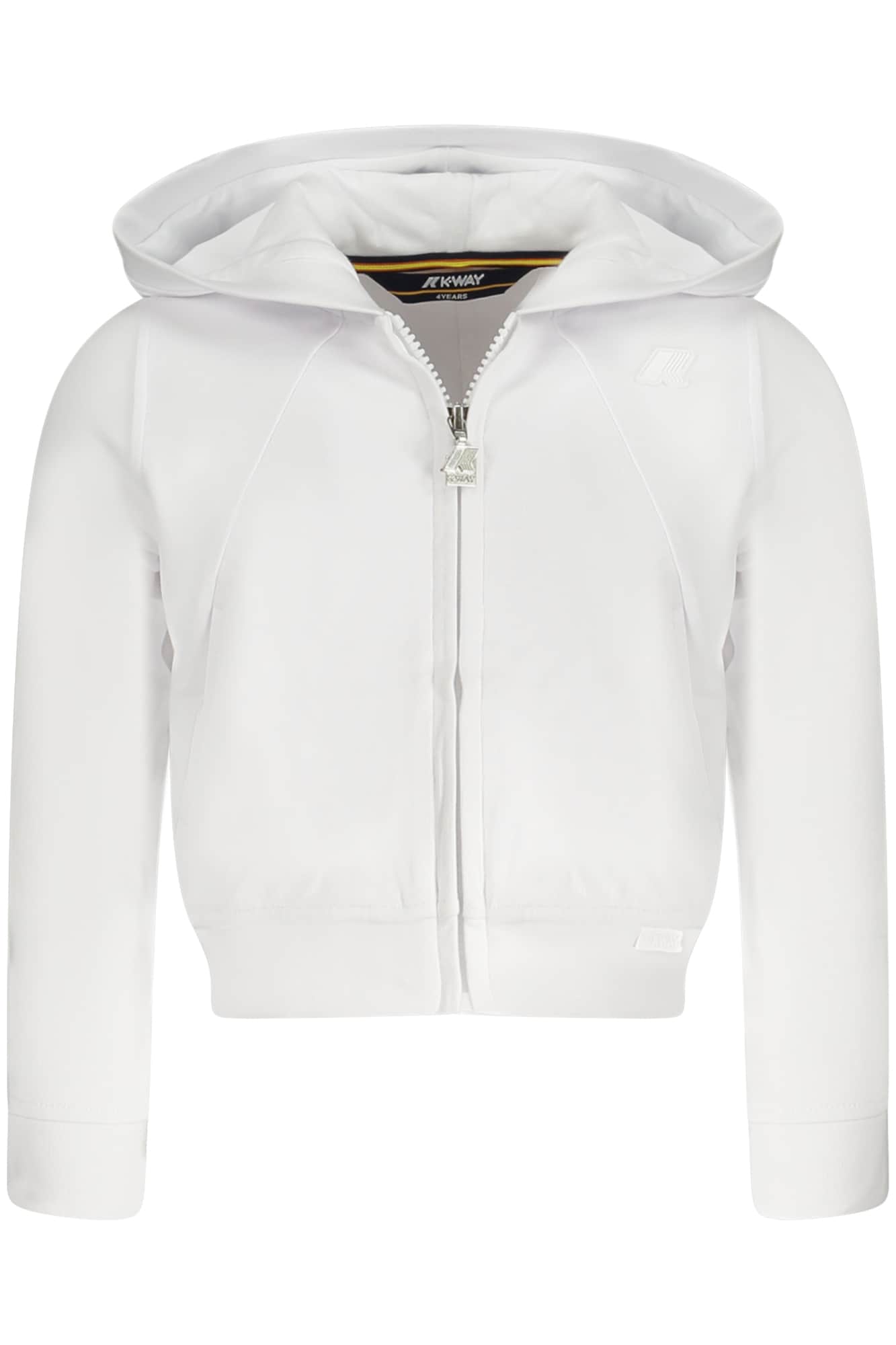 K-Way mit reissverschluss sweatshirt für mädchen weiss