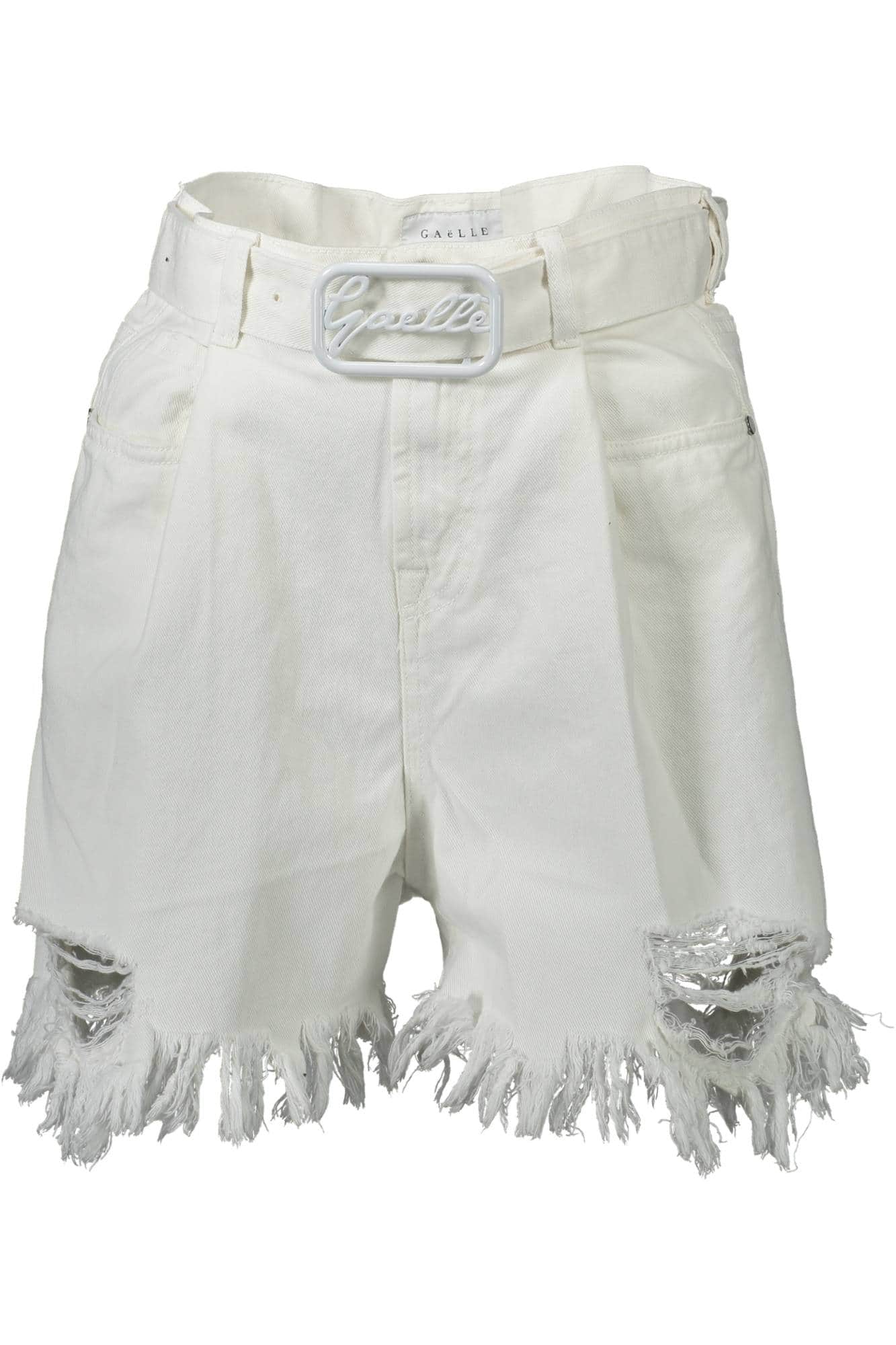 GAELLE PARIS WEISS DAMEN KURZ HOSE
