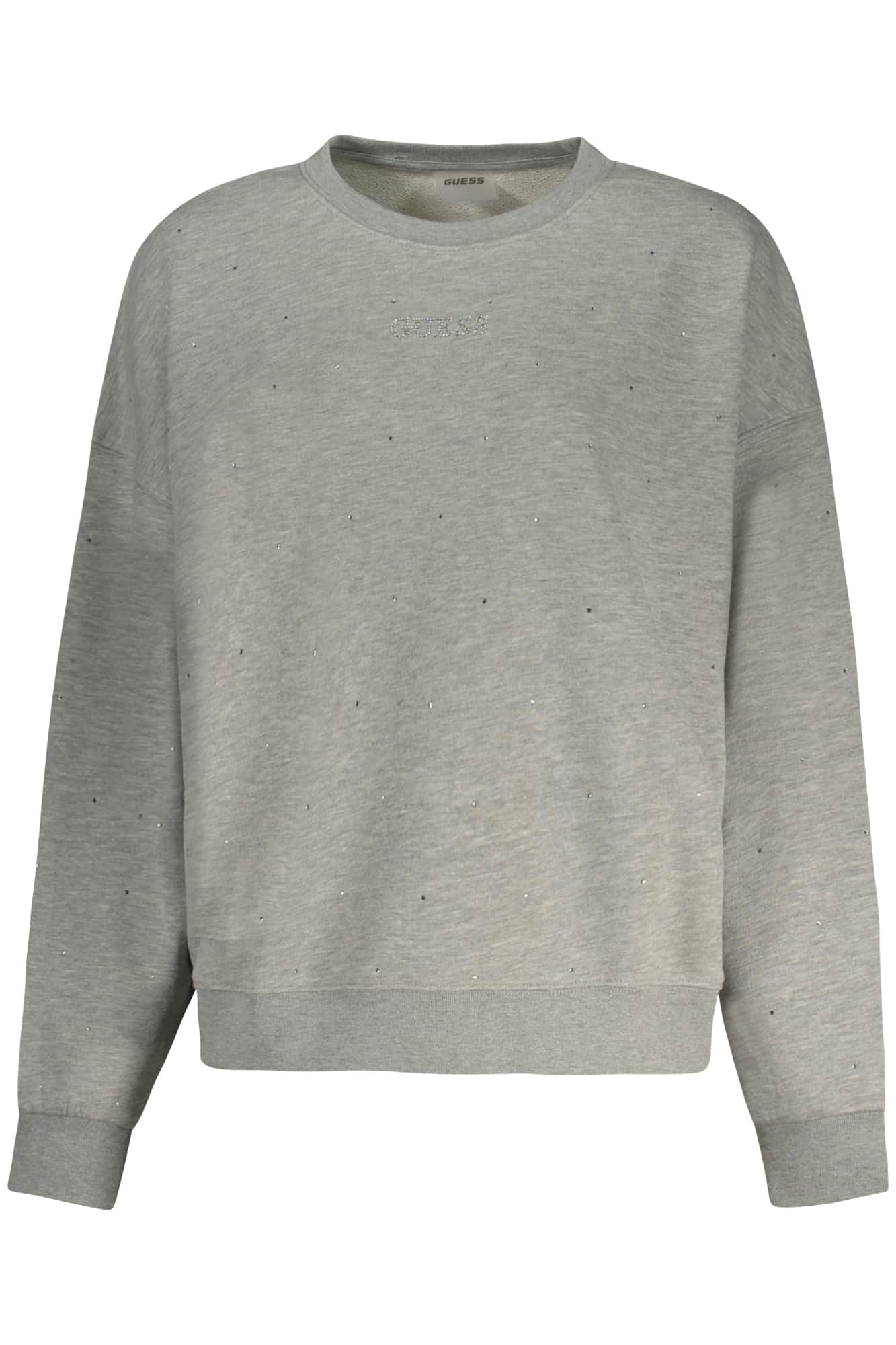 GUESS JEANS SWEATSHIRT OHNE REISSVERSCHLUSS DAMEN GRAU