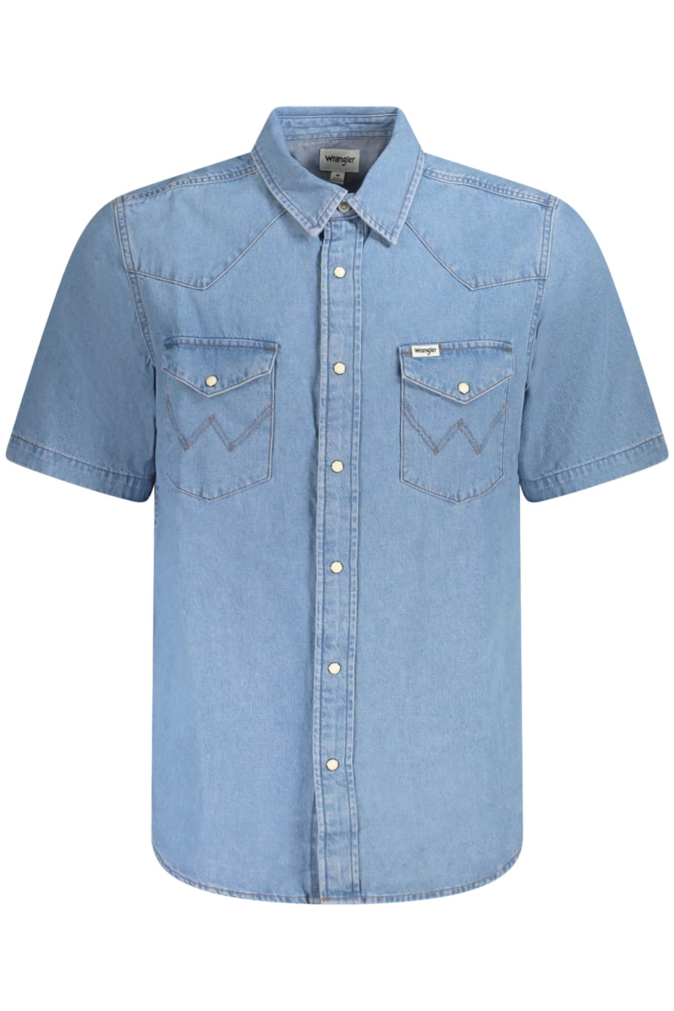 WRANGLER KURZARM SHIRT HERREN BLAU