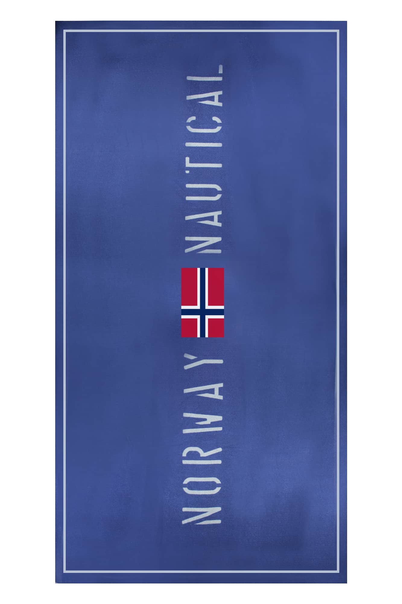 NORWAY 1963 UNISEX BLAU STRANDTUCH