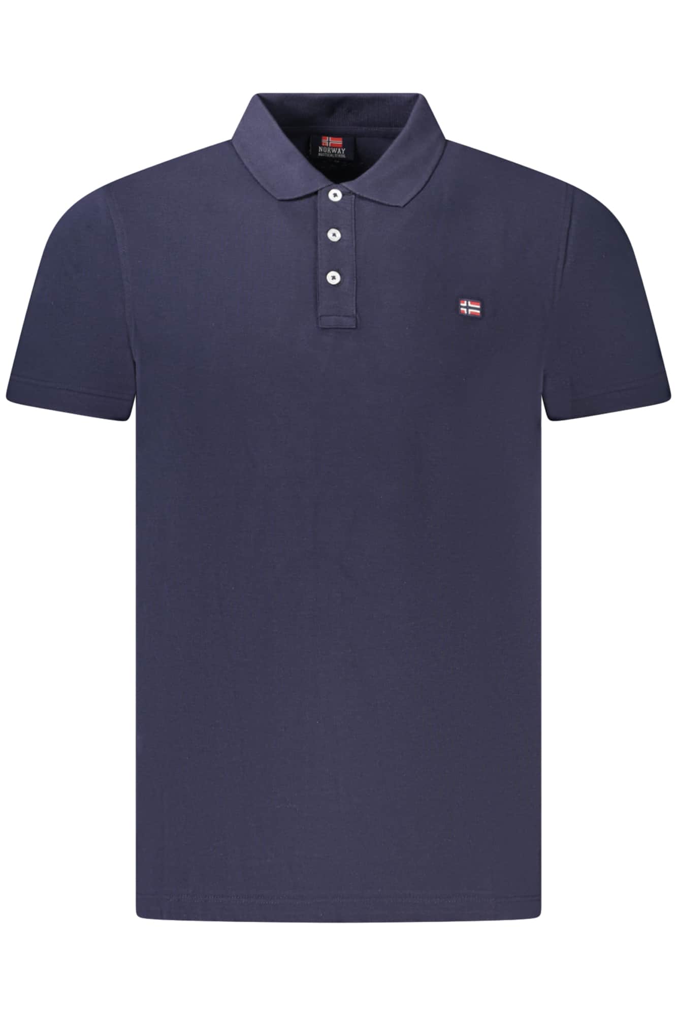 NORWAY 1963 HERREN KURZARM POLO BLAU