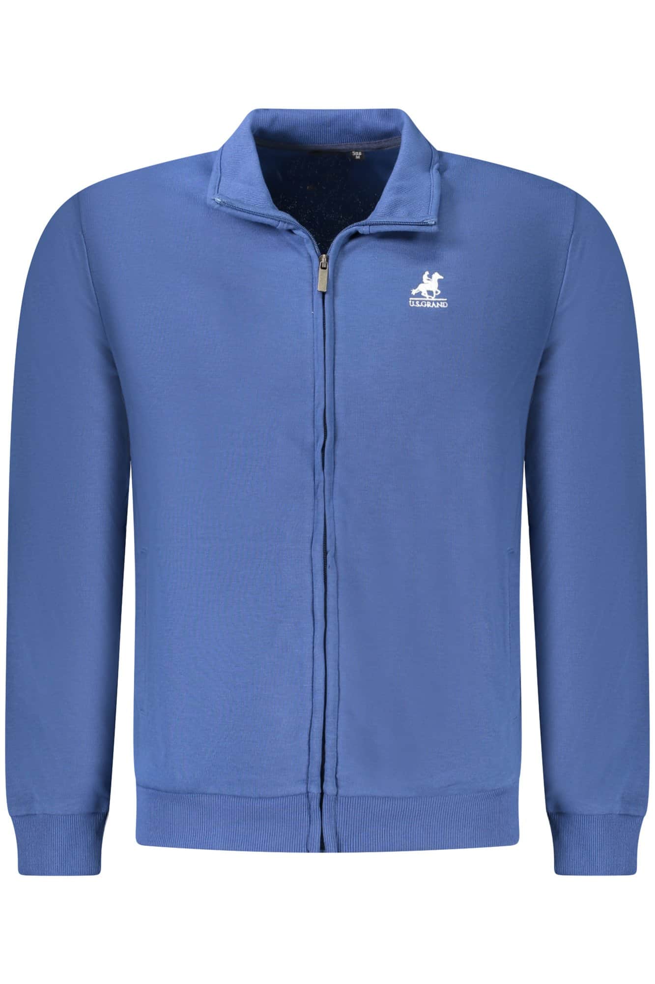 US GRAND HERREN WEISS MIT REISSVERSCHLUSS SWEATSHIRT