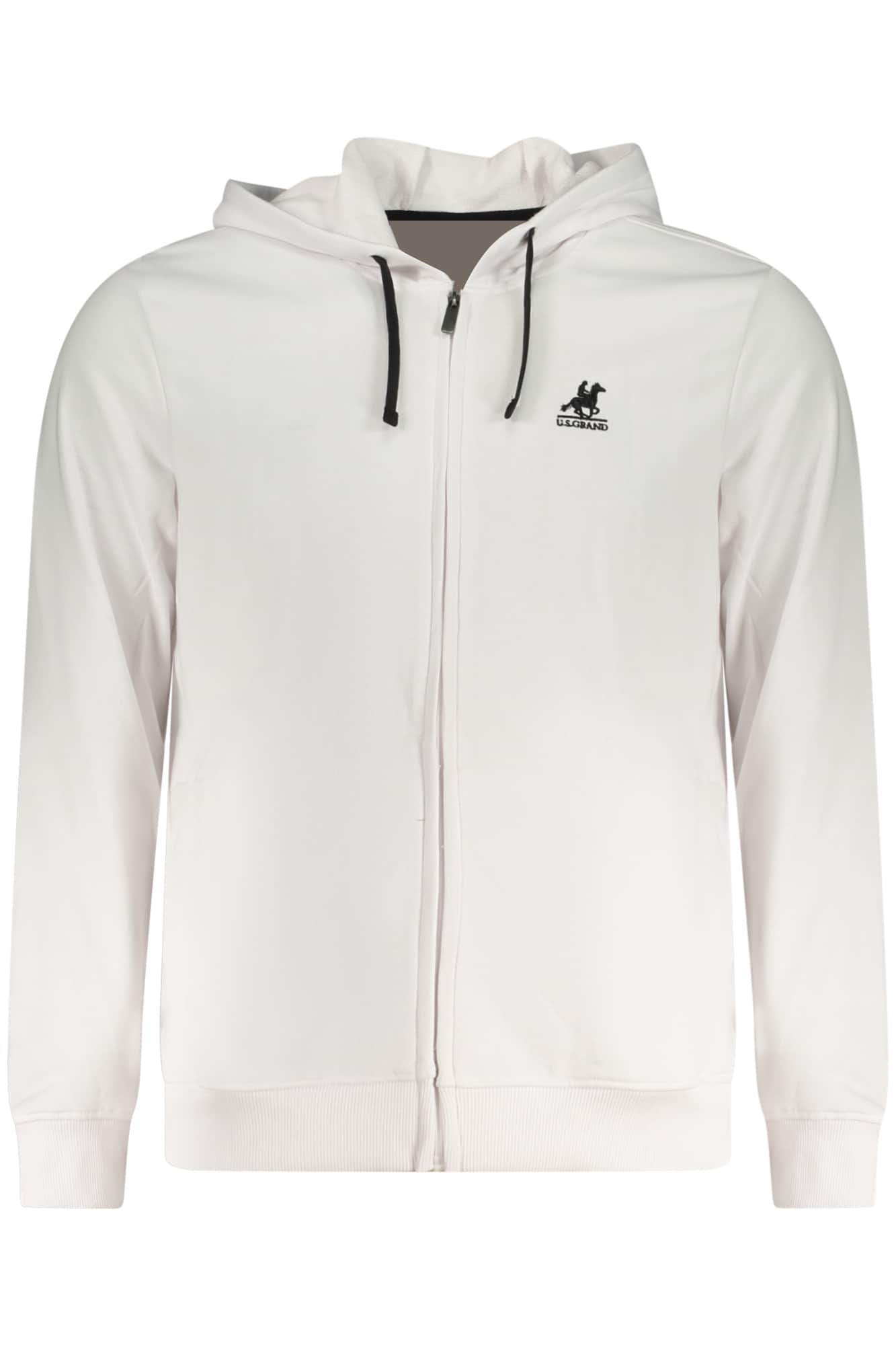 US GRAND HERREN WEISS MIT REISSVERSCHLUSS SWEATSHIRT