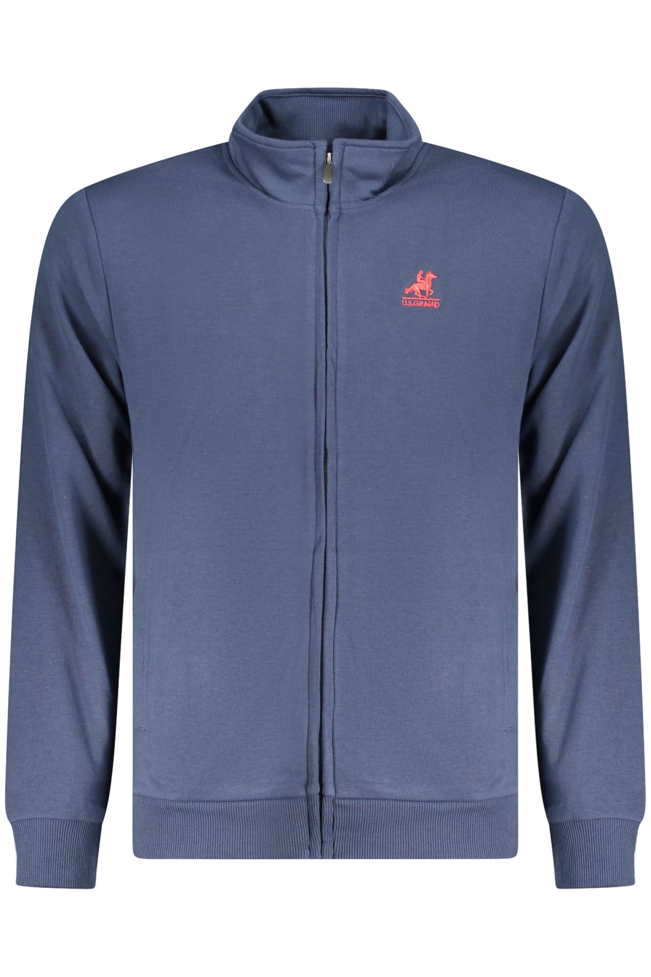 US GRAND HERREN BLAU MIT REISSVERSCHLUSS SWEATSHIRT