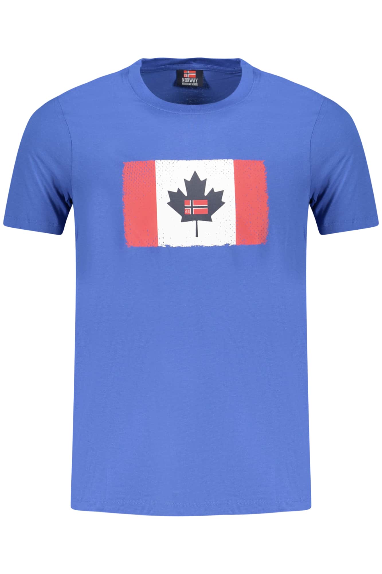 NORWAY 1963 HERREN KURZARM T-SHIRT BLAU