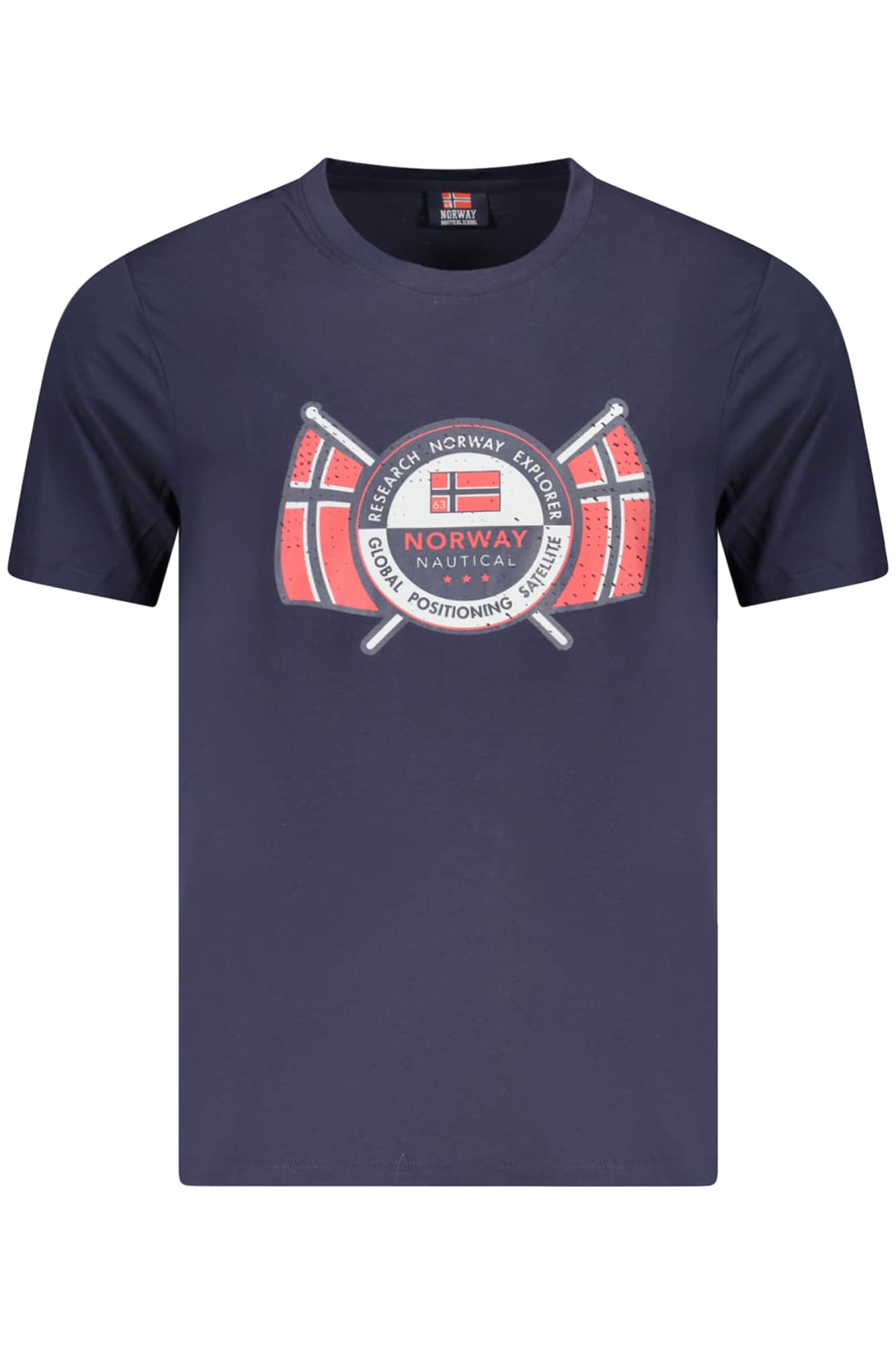 NORWAY 1963 HERREN KURZARM T-SHIRT BLAU