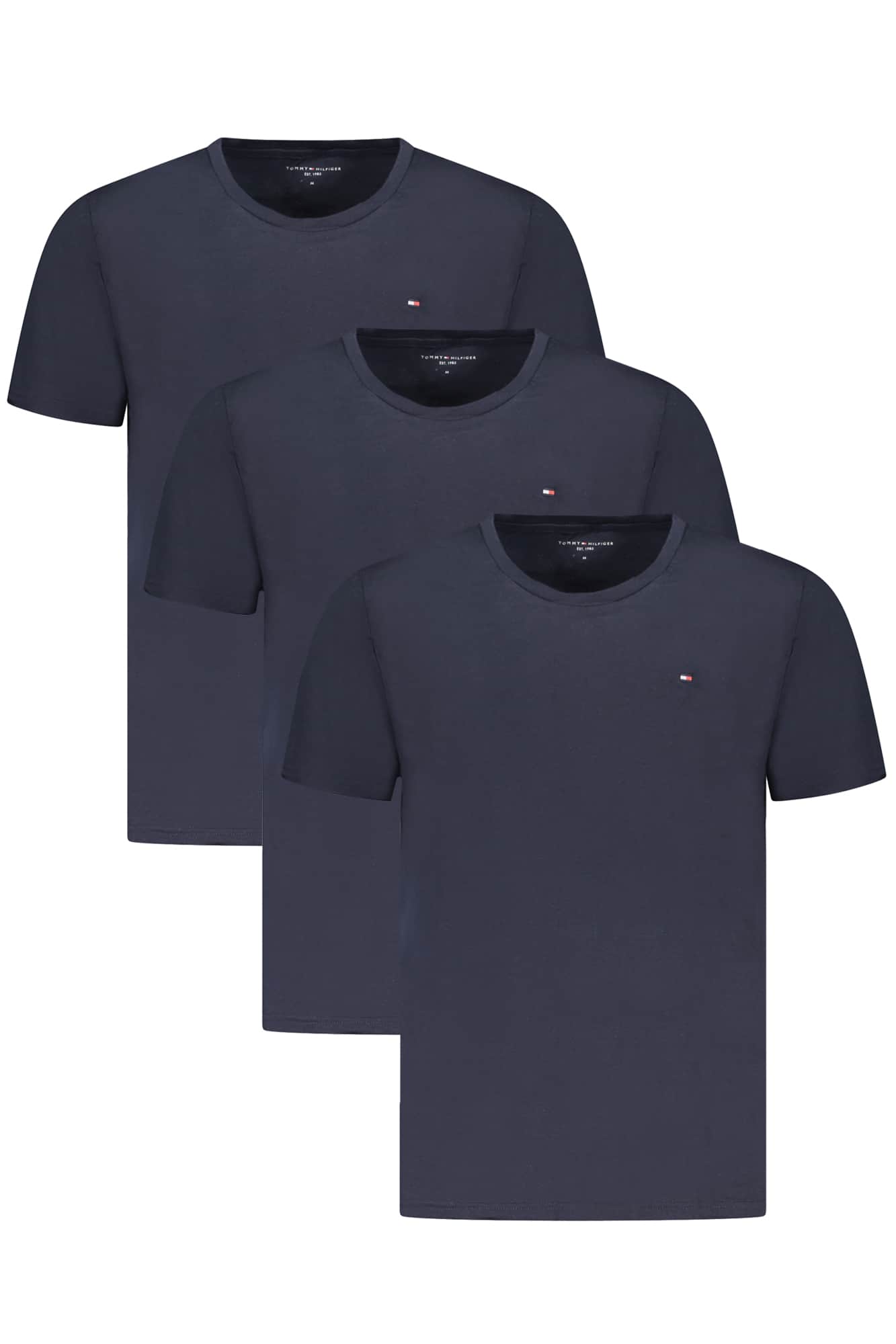 TOMMY HILFIGER HERREN KURZARM T-SHIRT BLAU