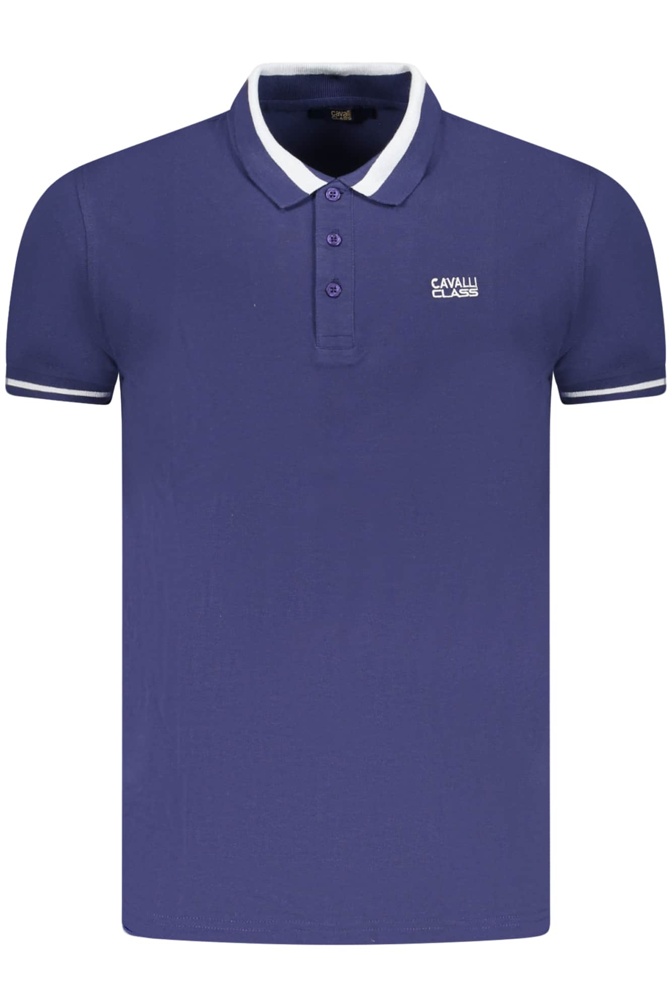 CAVALLI CLASS POLO KURZARM HERREN BLAU