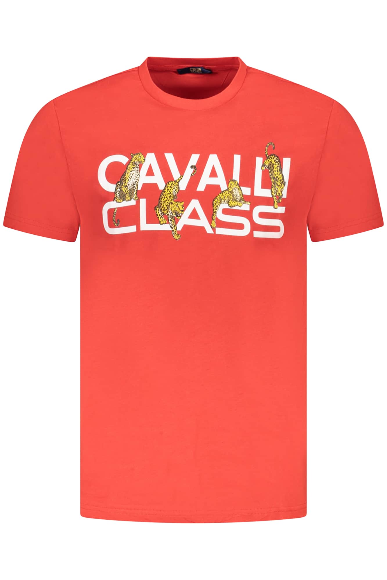 CAVALLI CLASS KURZARM T-SHIRT HERREN WEISS