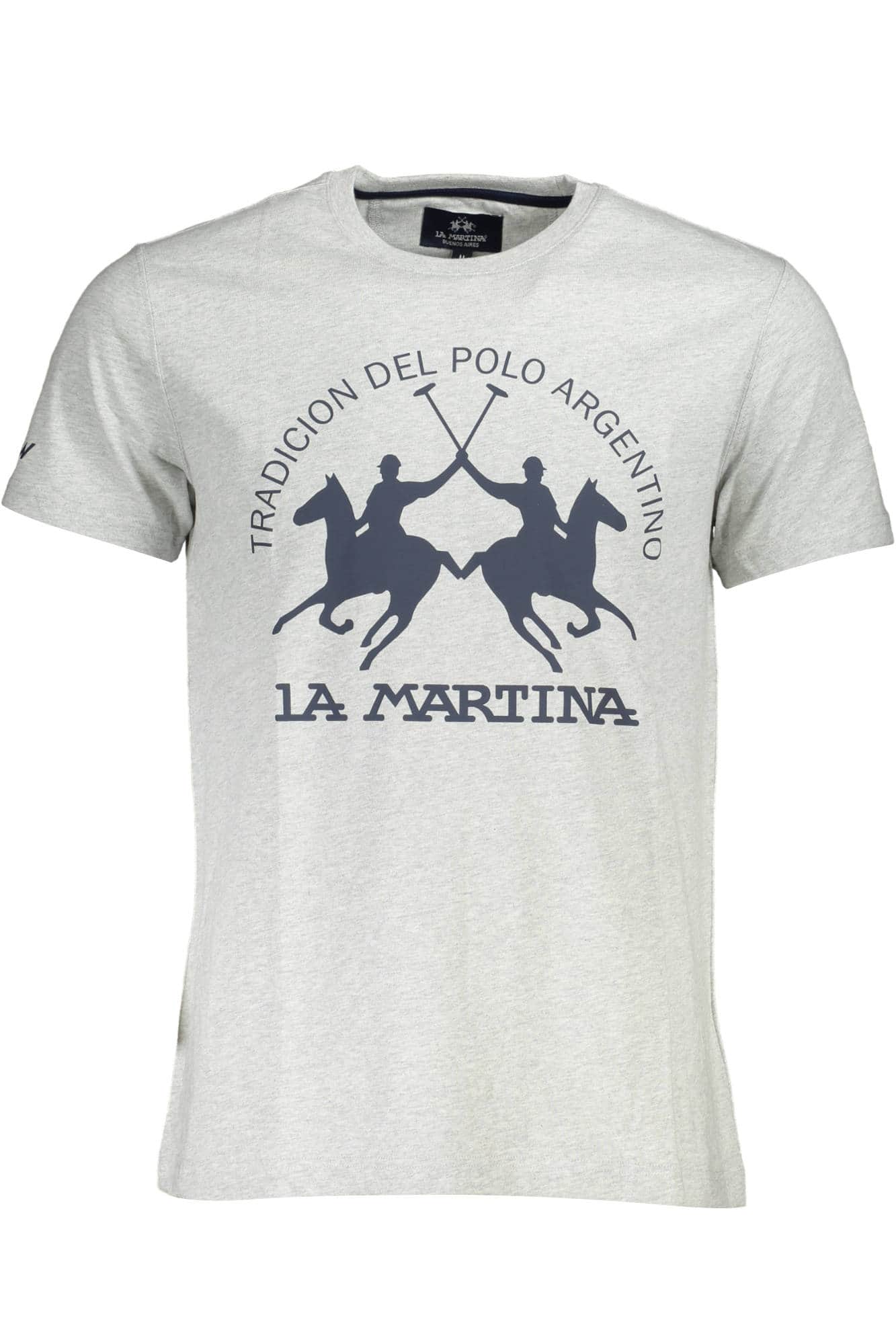 LA MARTINA KURZARM T-SHIRT HERREN GRAU