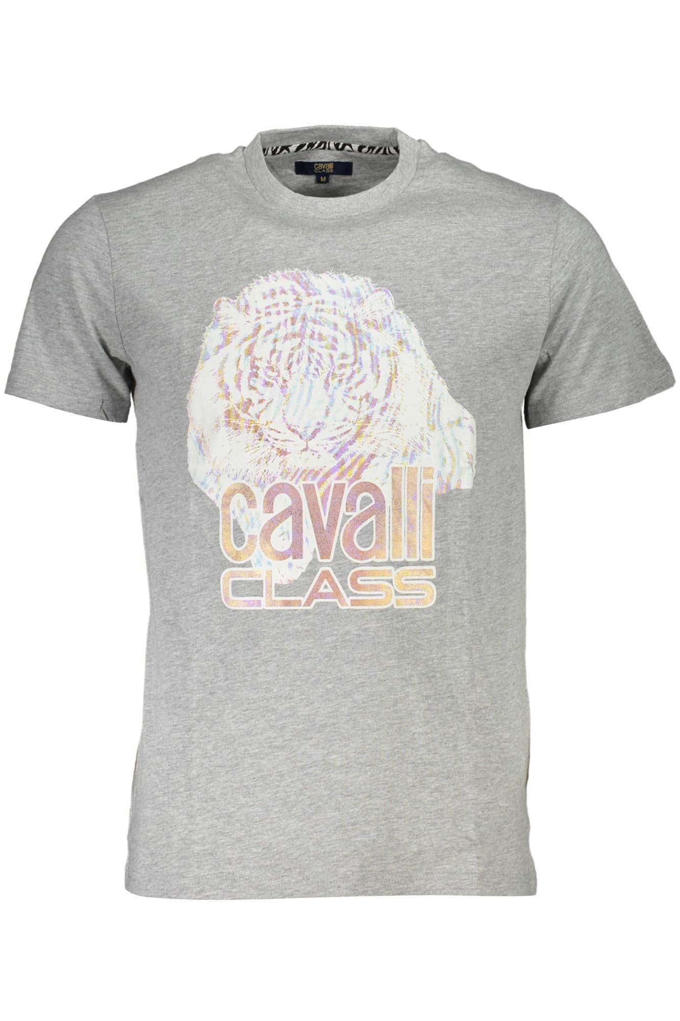 CAVALLI CLASS KURZARM T-SHIRT HERREN GRAU
