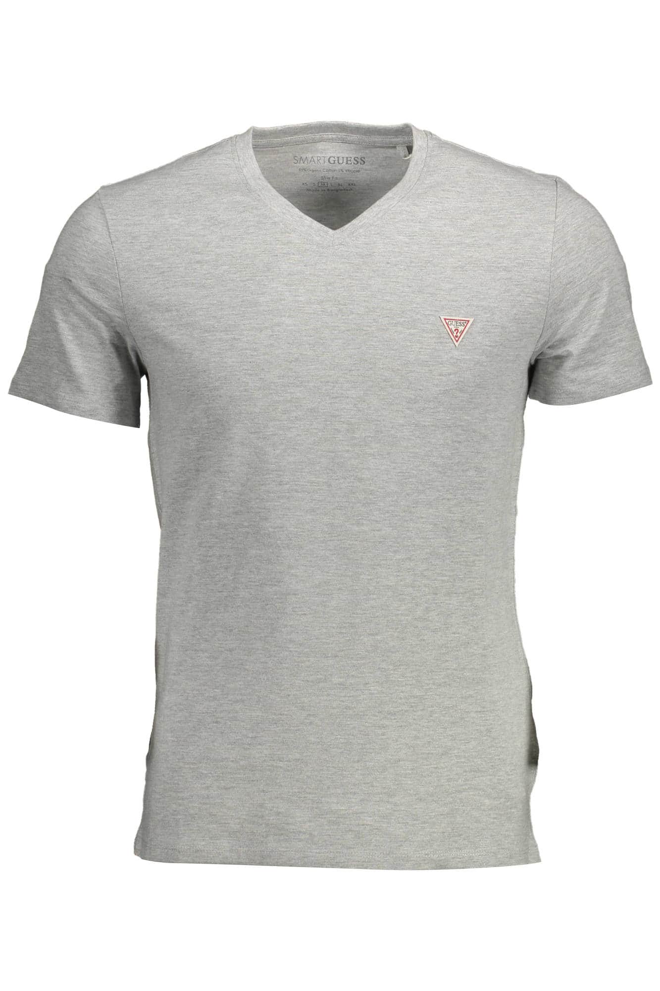 GUESS JEANS KURZARM T-SHIRT HERREN GRAU