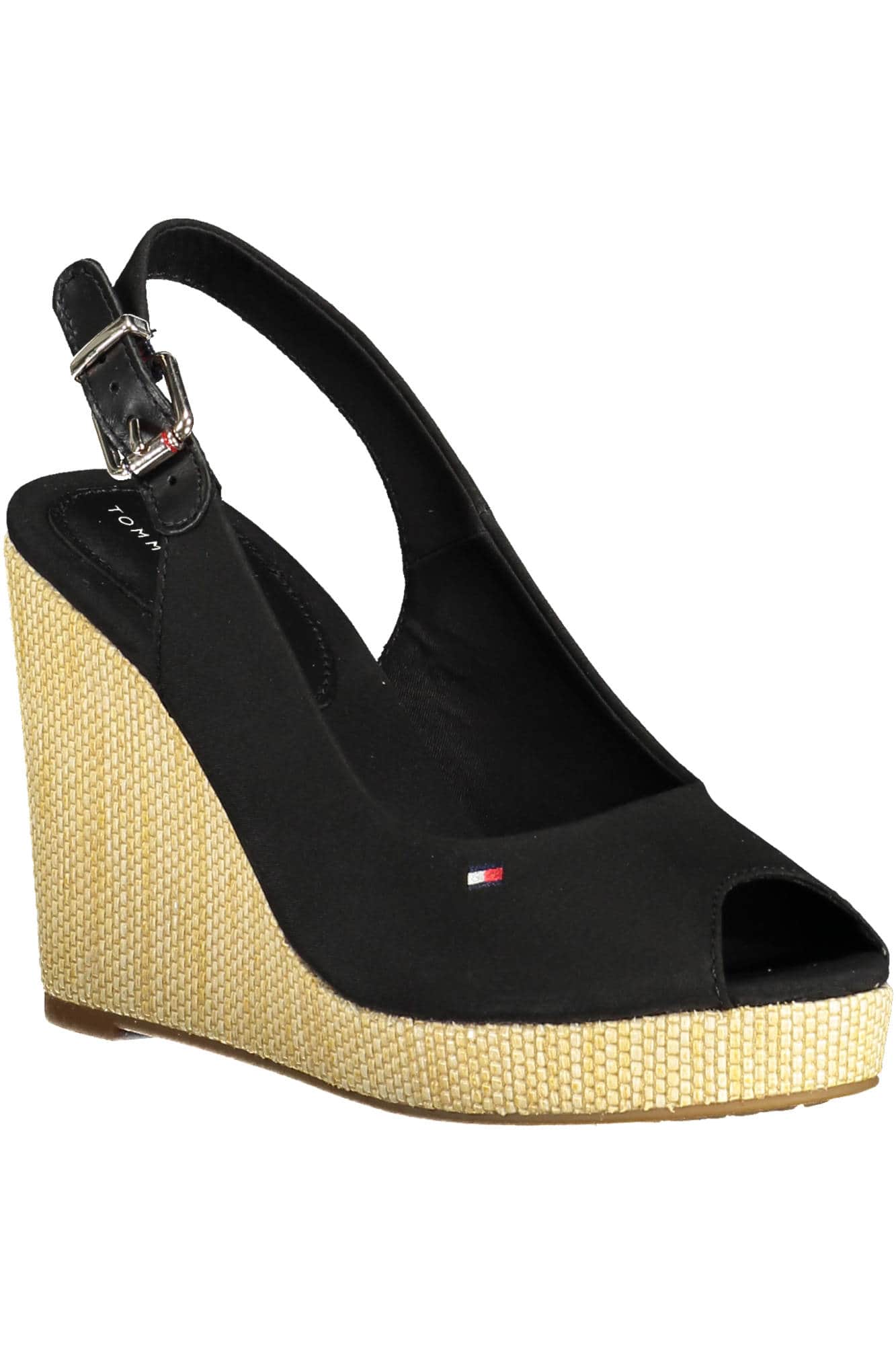 TOMMY HILFIGER DAMEN SANDALE SCHUHE SCHWARZ