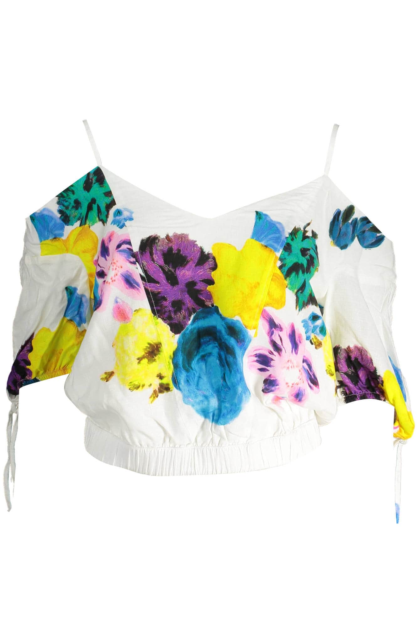 DESIGUAL KURZARM T-SHIRT DAMEN WEISS