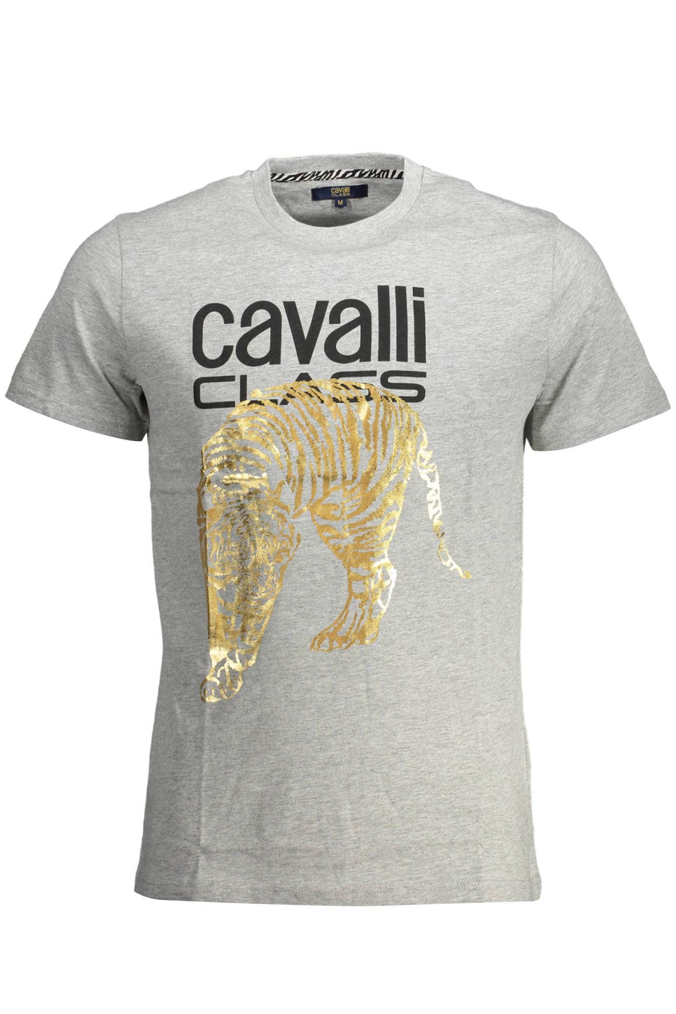 CAVALLI CLASS KURZARM T-SHIRT HERREN GRAU