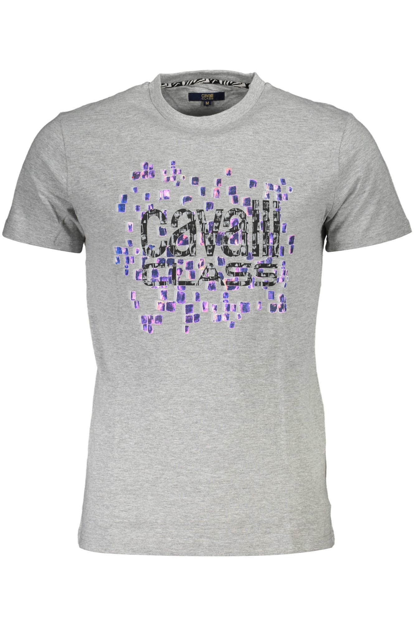 CAVALLI CLASS KURZARM T-SHIRT HERREN GRAU