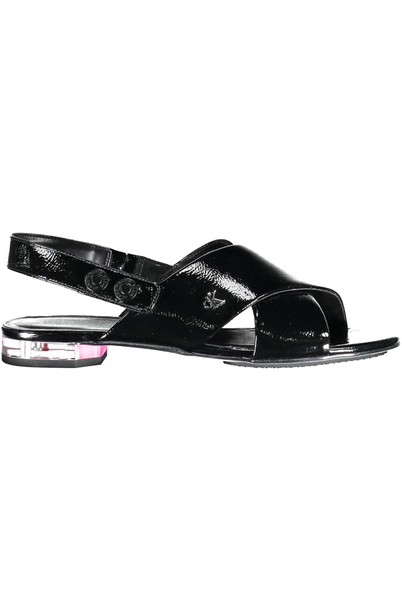 CALVIN KLEIN DAMEN SANDALE SCHUHE SCHWARZ