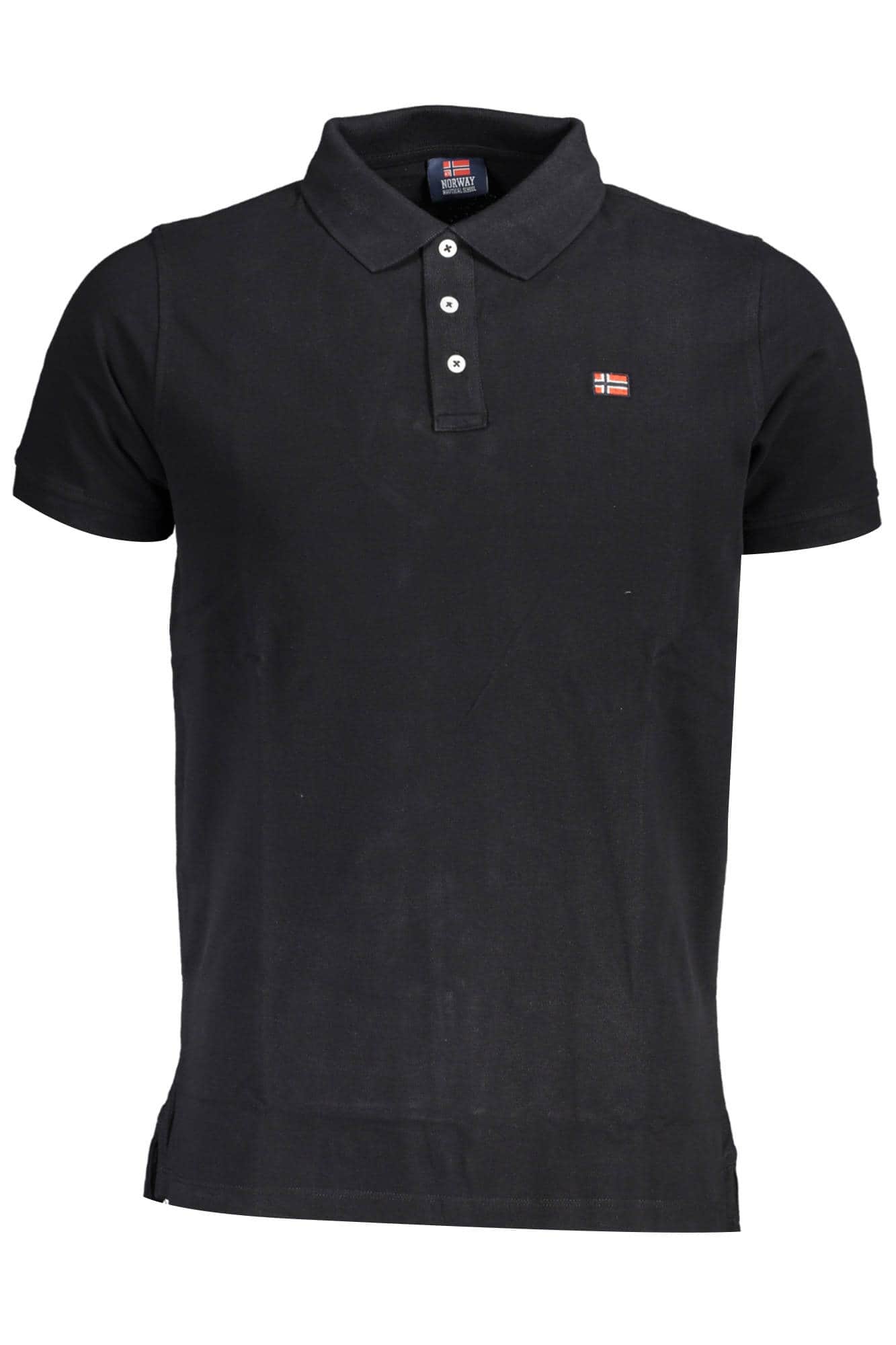 NORWAY 1963 HERREN KURZARM POLO SCHWARZ