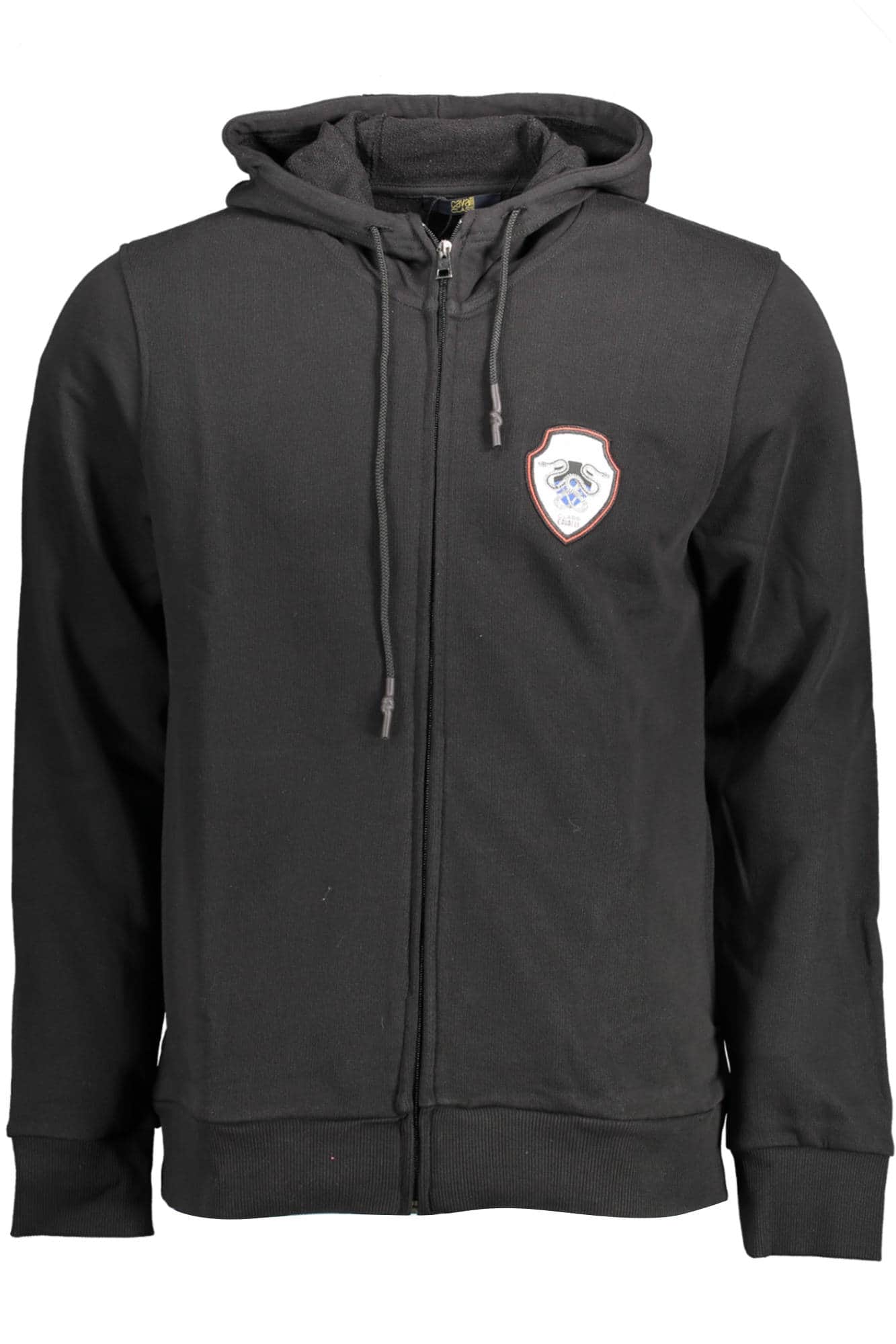 CAVALLI CLASS HERREN MIT REISSVERSCHLUSS SWEATSHIRT SCHWARZ