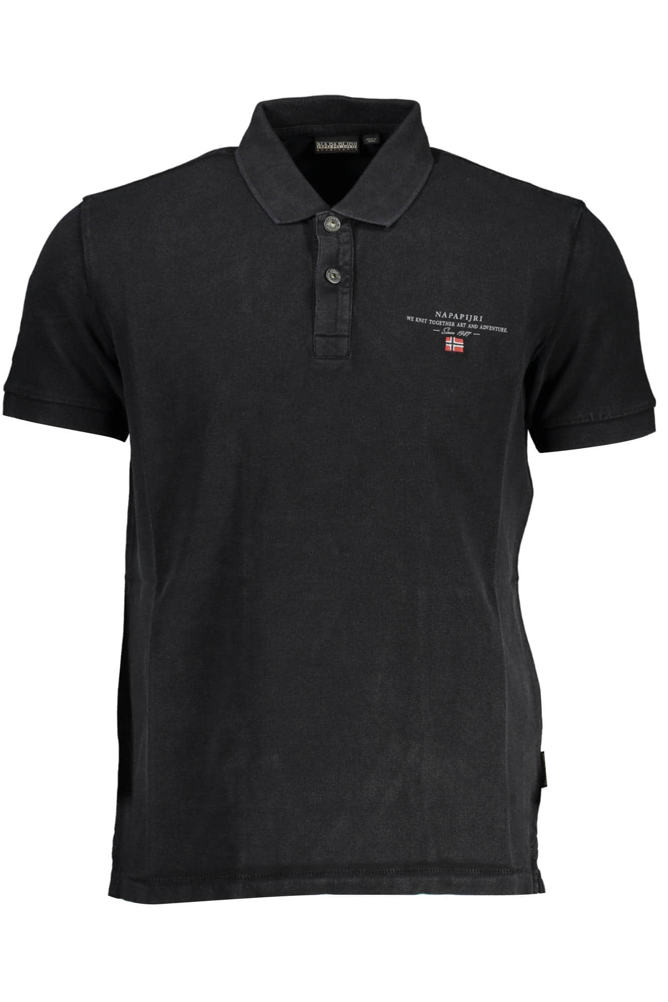 NAPAPIJRI POLO KURZARM HERREN SCHWARZ
