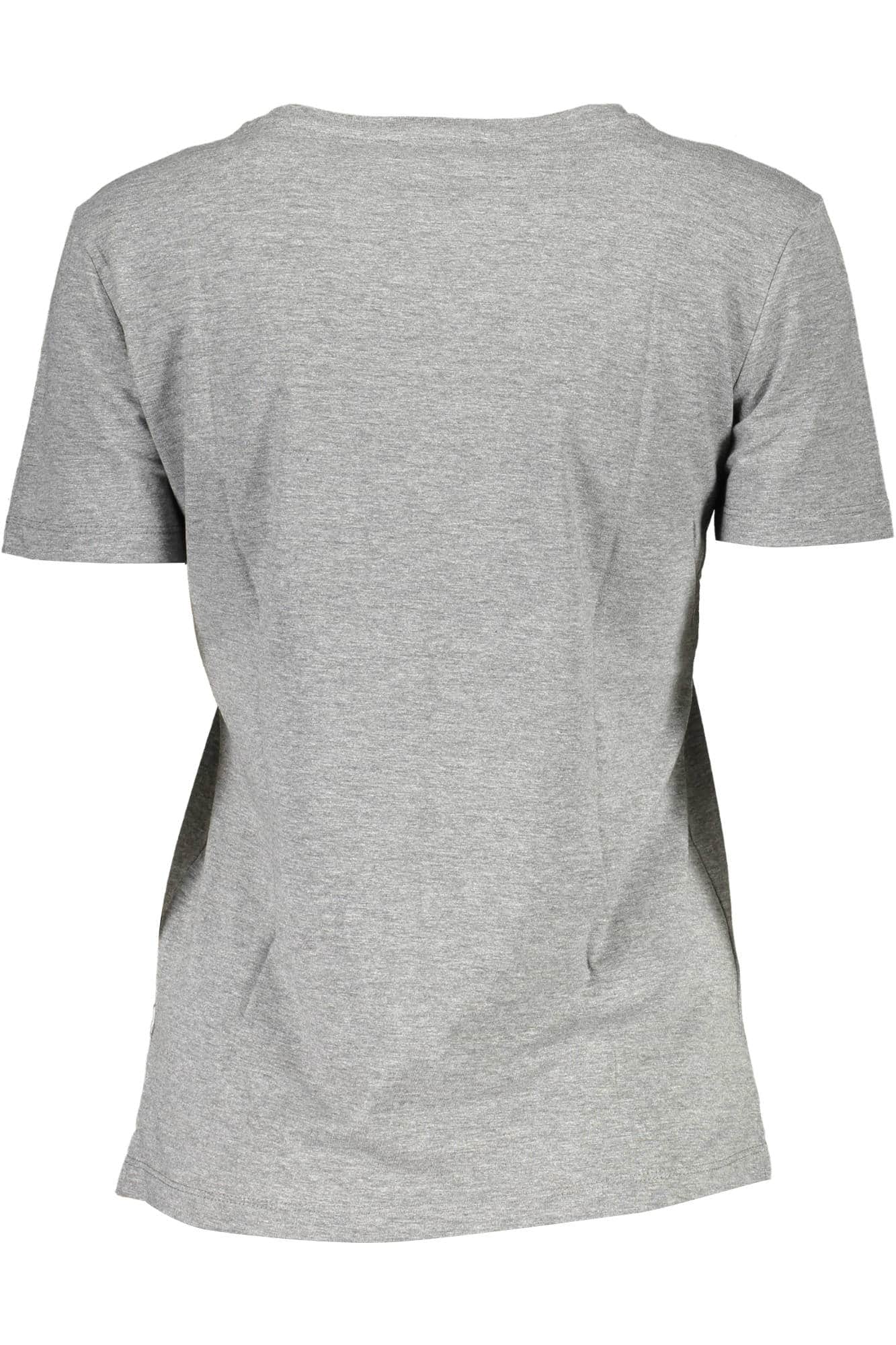GUESS JEANS KURZARM T-SHIRT DAMEN GRAU