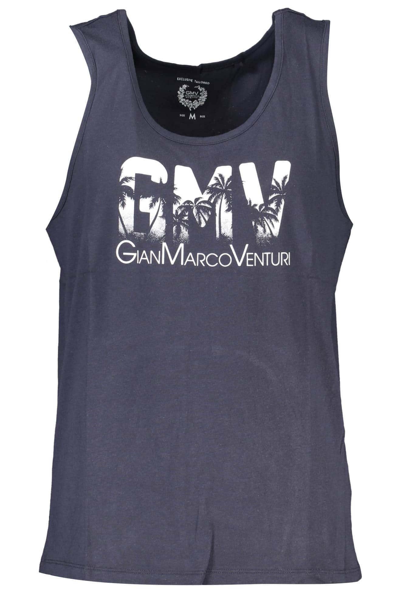 GIAN MARCO VENTURI HERREN BLAU TANKTOP