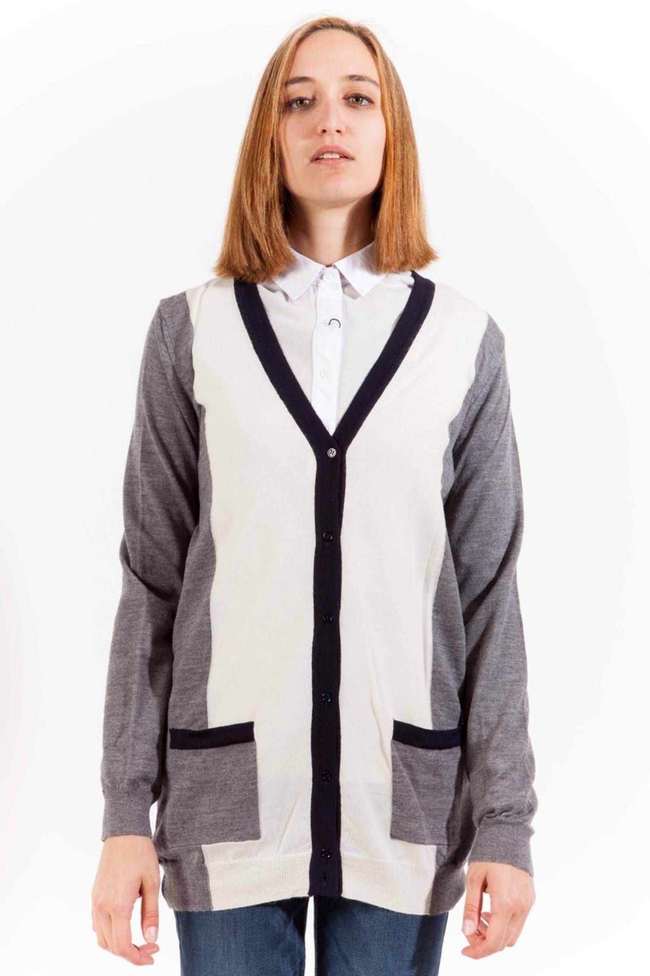 GANT STRICKJACKE DAMEN GRAU
