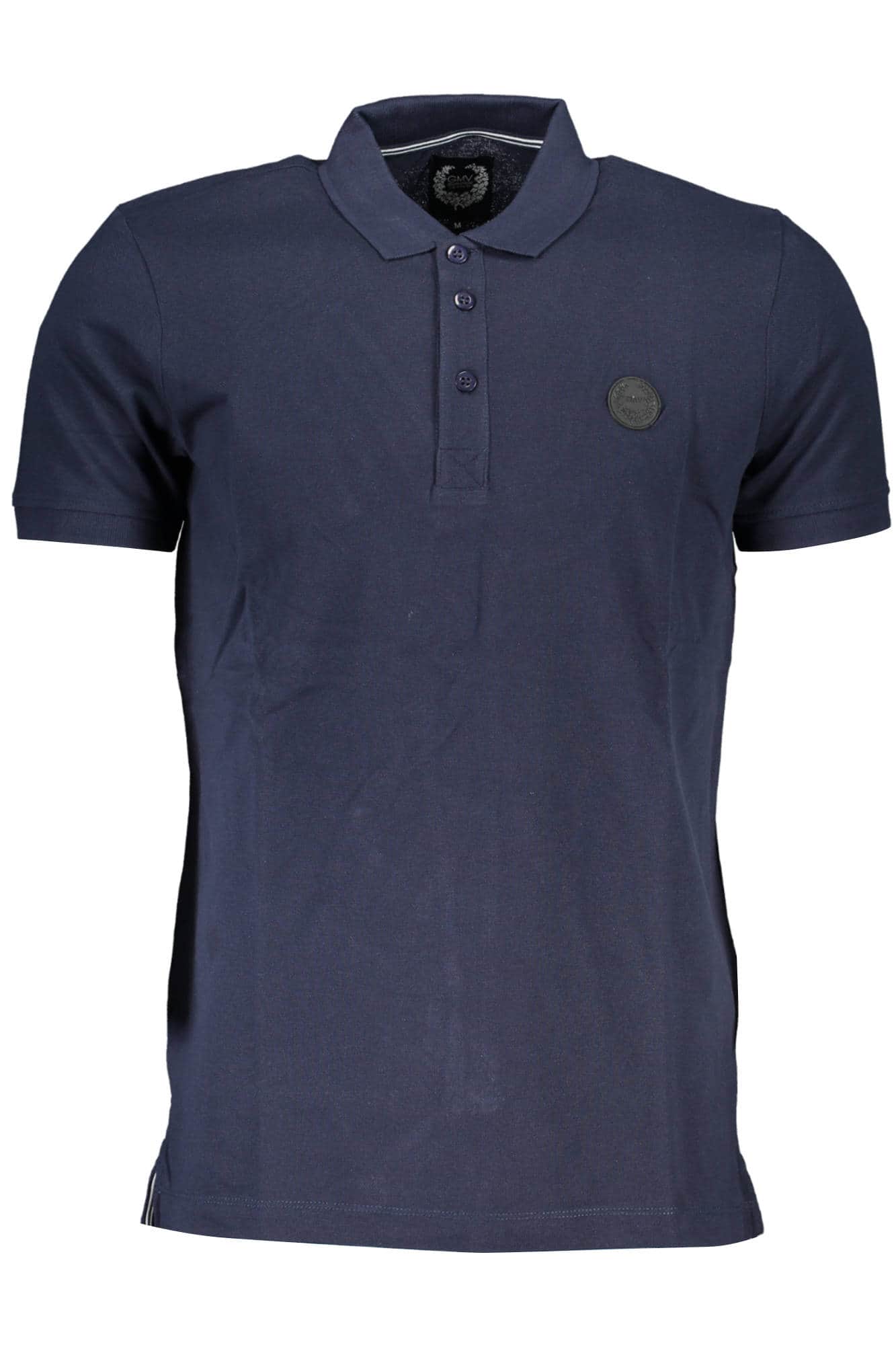 GIAN MARCO VENTURI HERREN KURZARM POLO BLAU