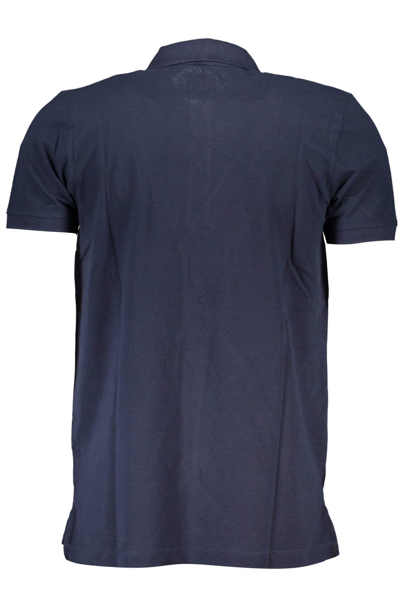 GIAN MARCO VENTURI HERREN KURZARM POLO BLAU