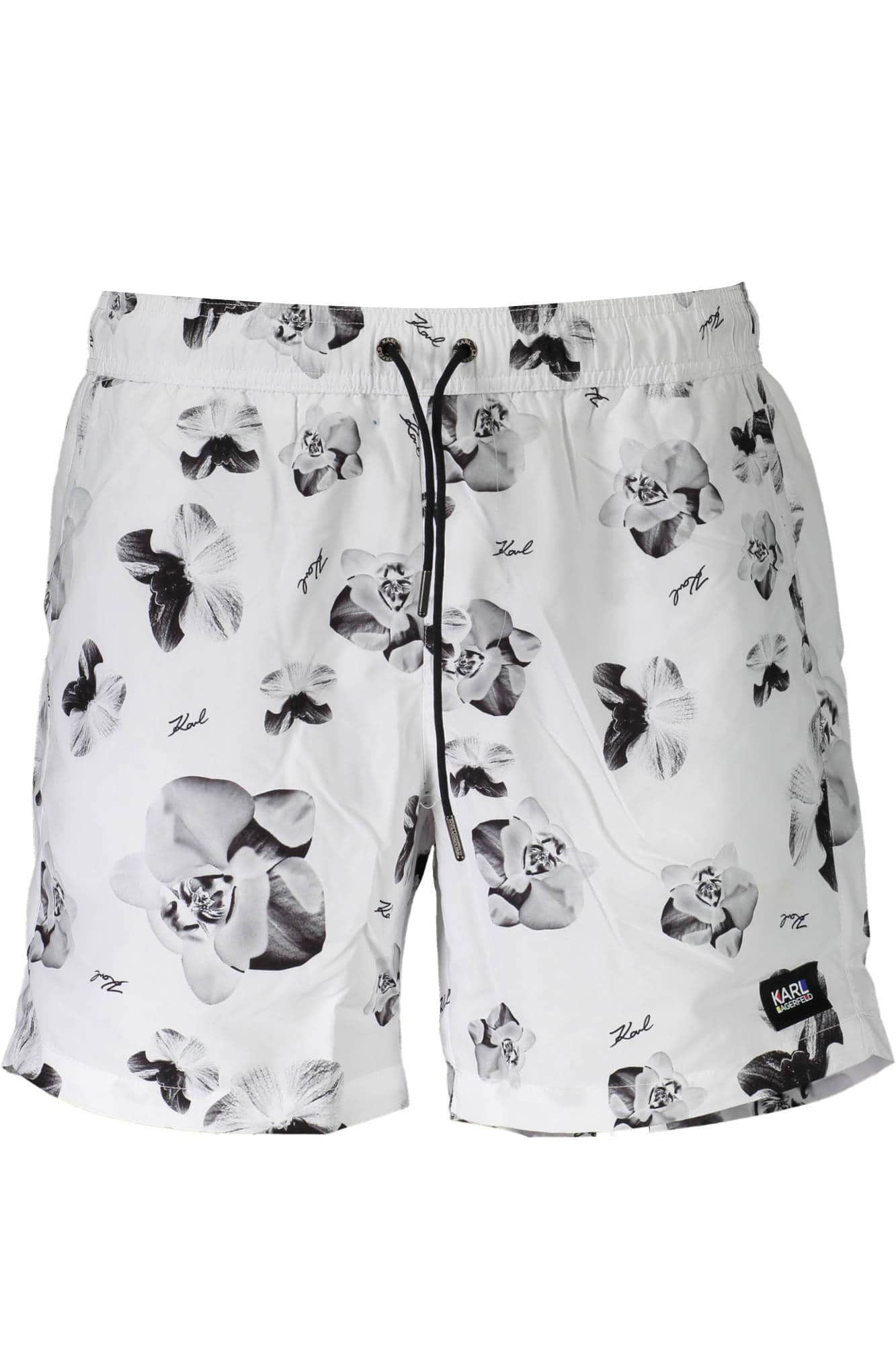 KARL LAGERFELD BADEMODE BADEHOSE HERREN WEISS