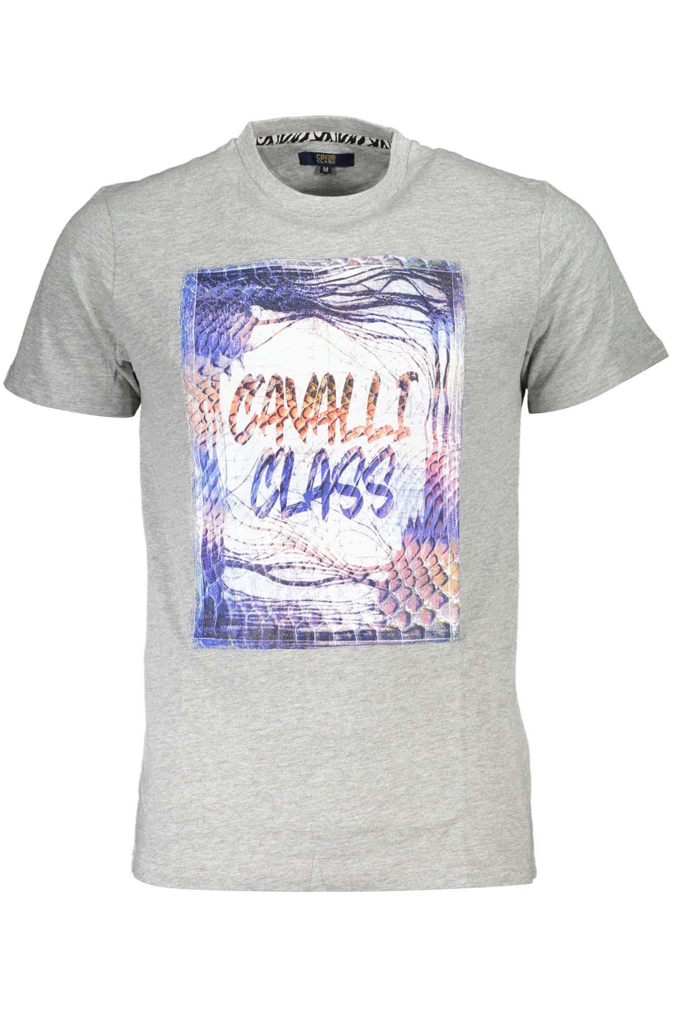 CAVALLI CLASS KURZARM T-SHIRT HERREN GRAU