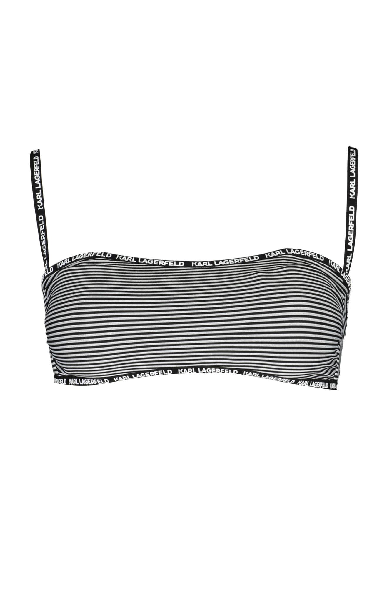KARL LAGERFELD BADEMODE BIKINIOBERTEIL DAMEN SCHWARZ