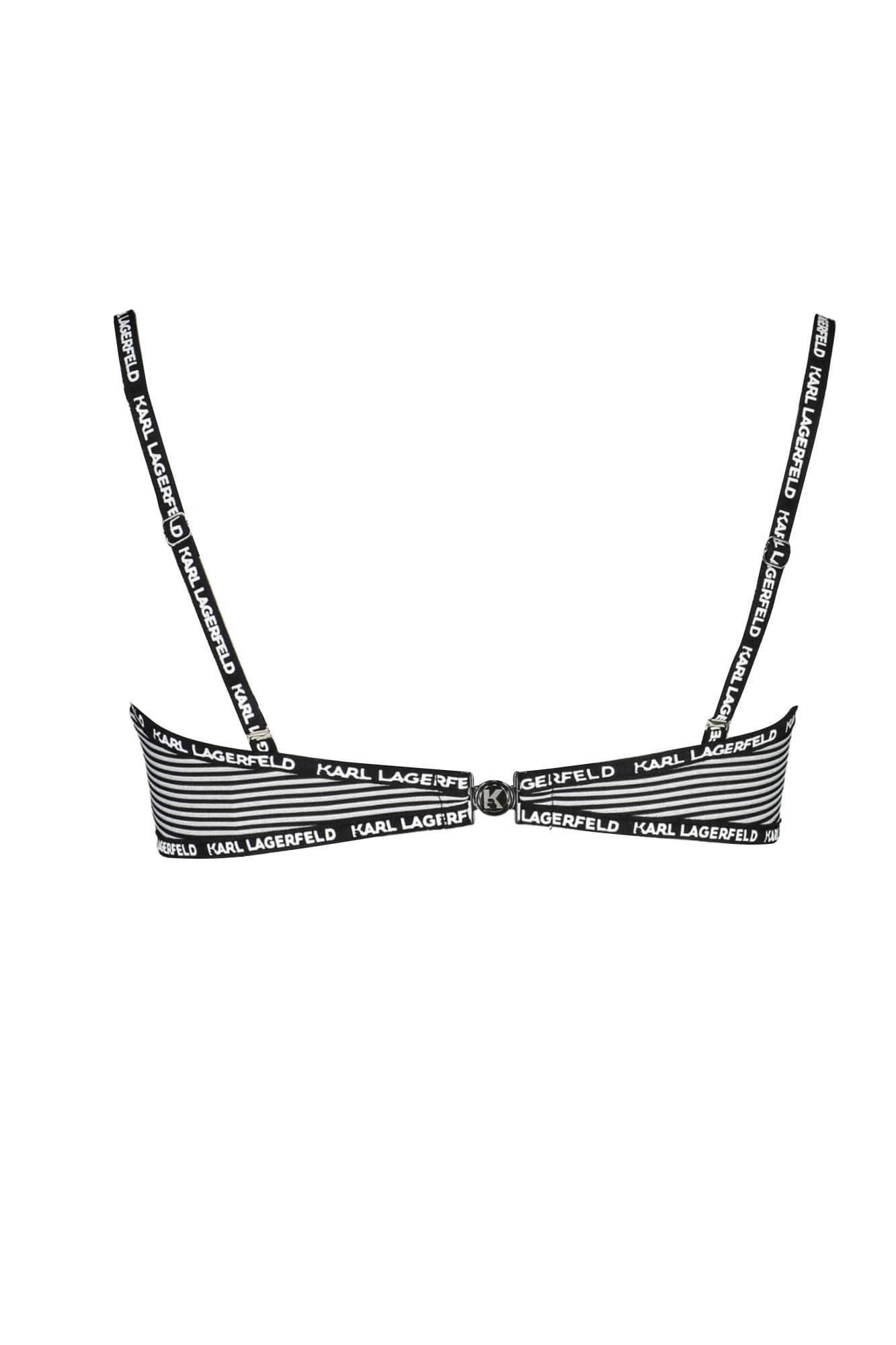 KARL LAGERFELD BADEMODE BIKINIOBERTEIL DAMEN SCHWARZ