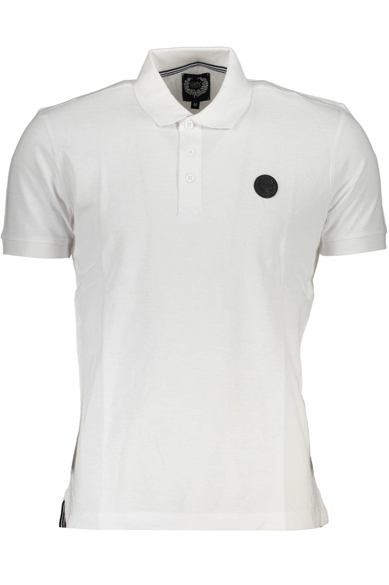 GIAN MARCO VENTURI HERREN KURZARM POLO WEISS