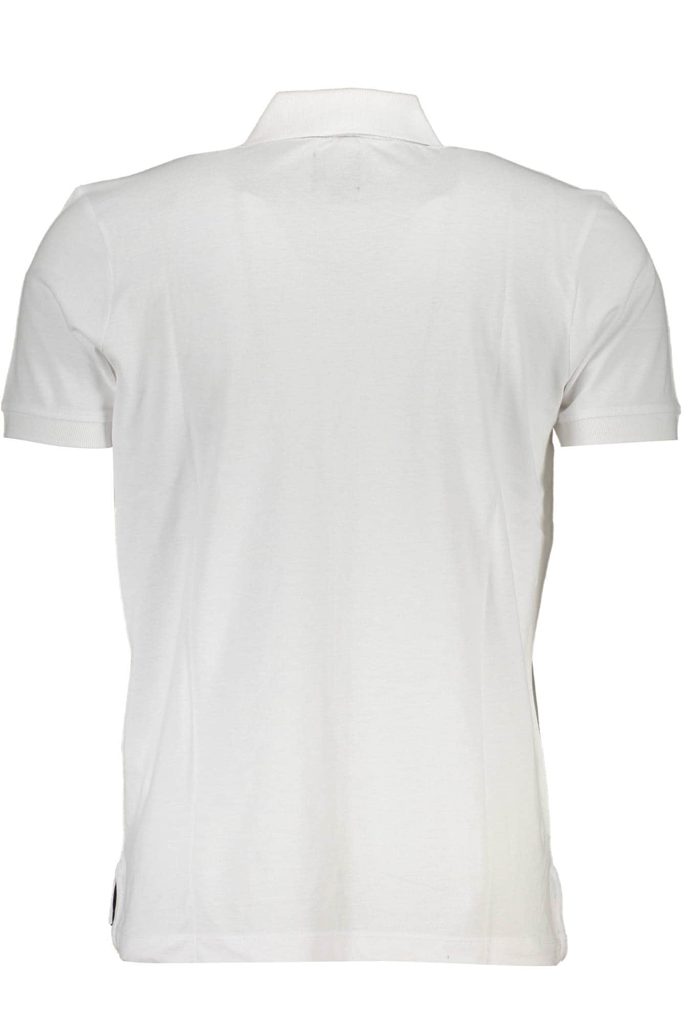 GIAN MARCO VENTURI HERREN KURZARM POLO WEISS