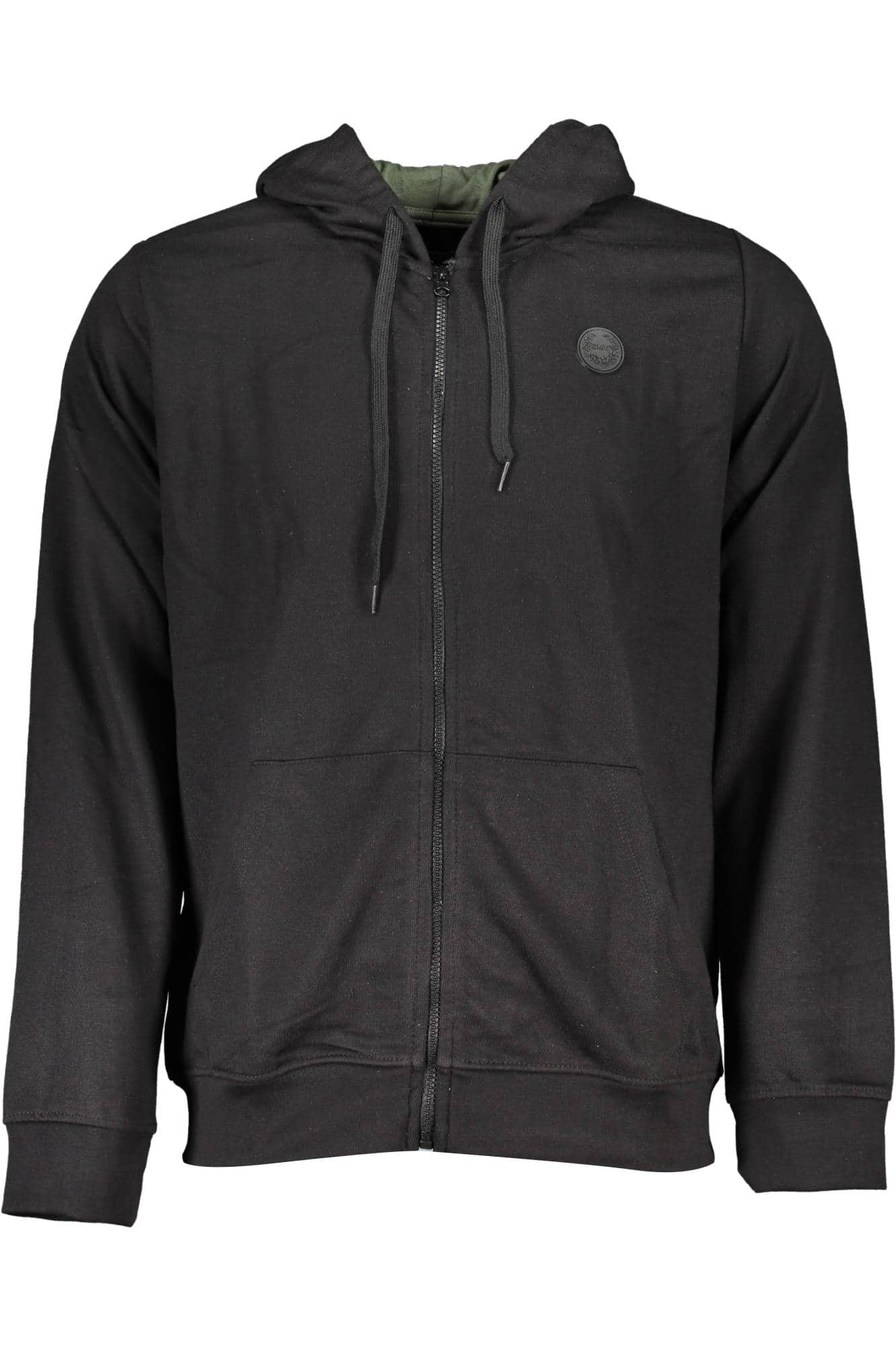 GIAN MARCO VENTURI HERREN SCHWARZ MIT REISSVERSCHLUSS SWEATSHIRT