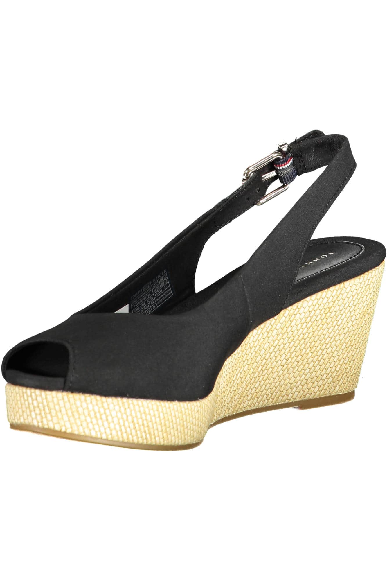 TOMMY HILFIGER DAMEN SANDALE SCHUHE SCHWARZ